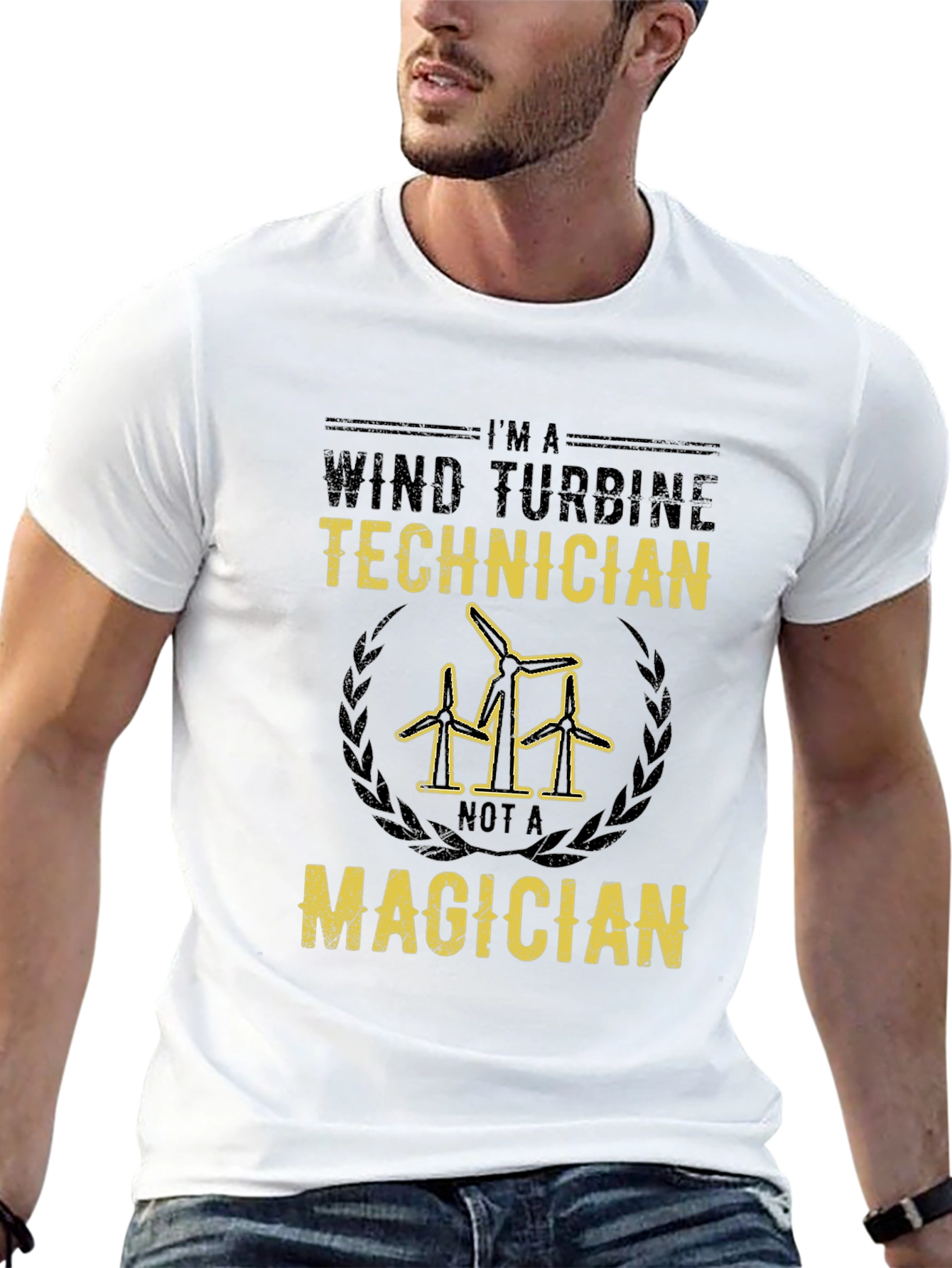 Wind Turbine Technician T-Shirt - Not a Magician