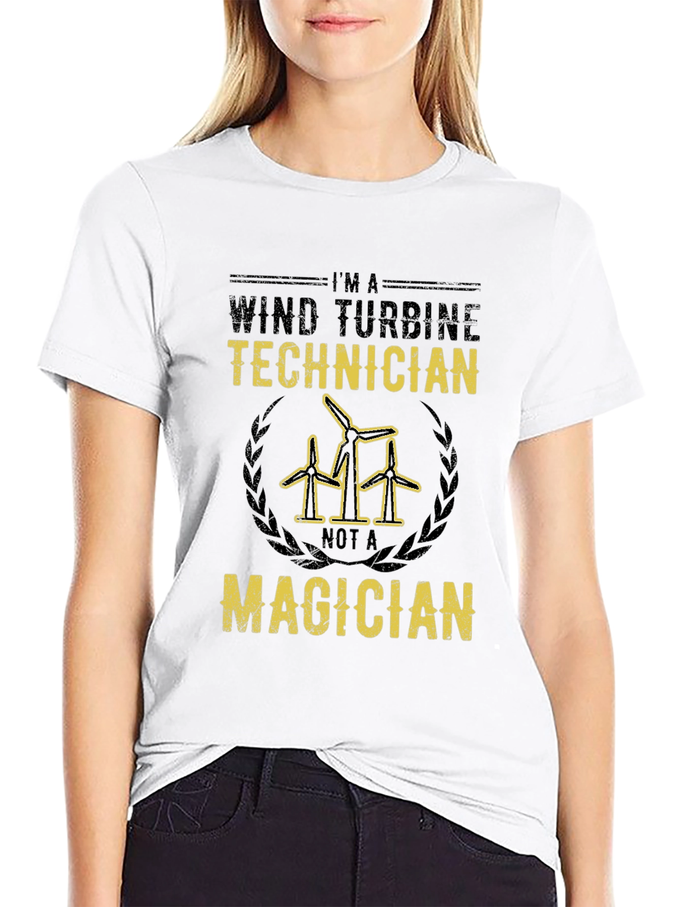 Wind Turbine Technician T-Shirt - Not a Magician