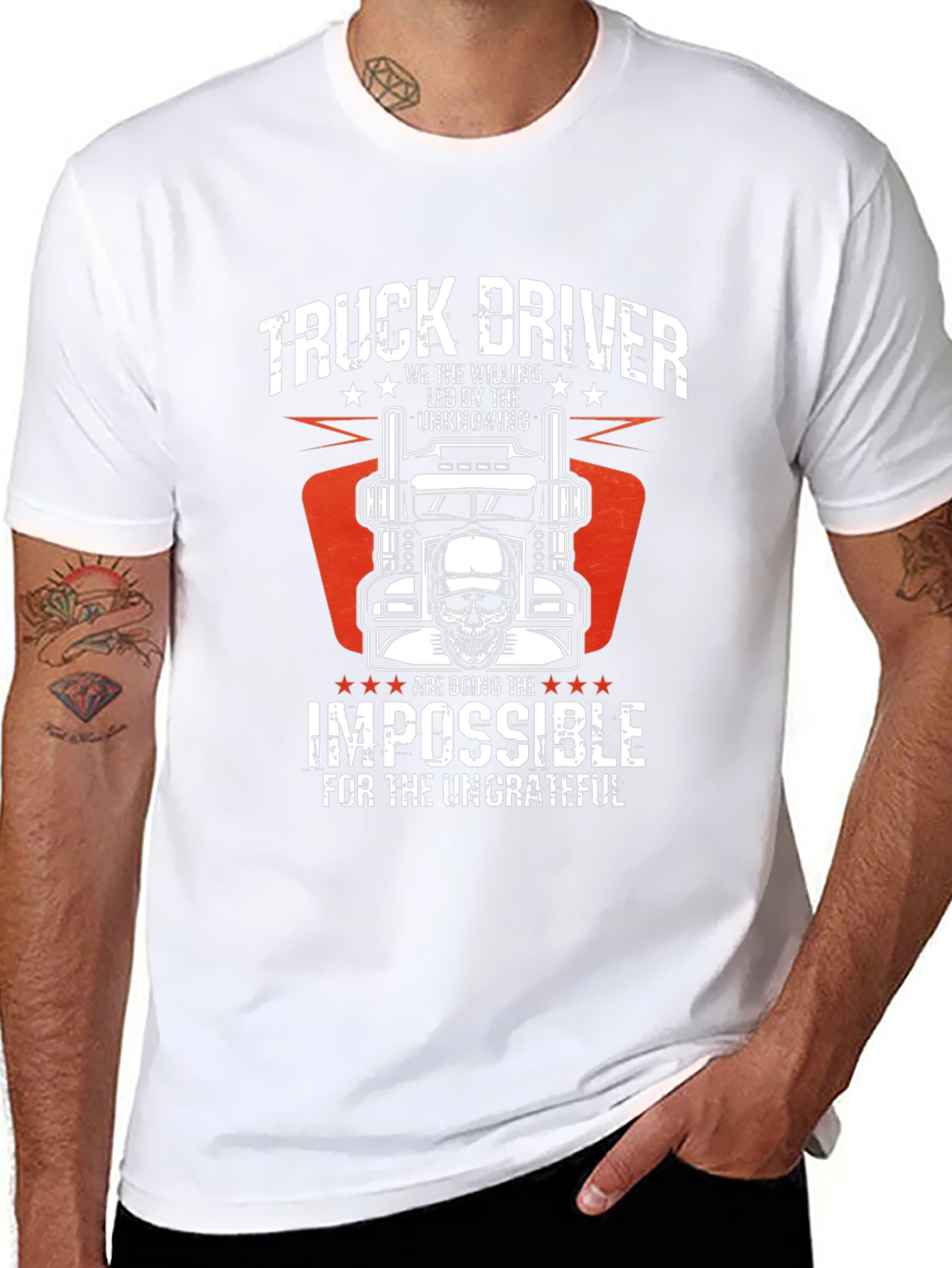 Truck Driver Impossible Graphic T-Shirt