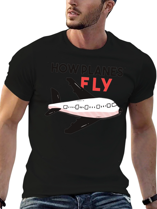 Airlines Fly Black T-Shirt