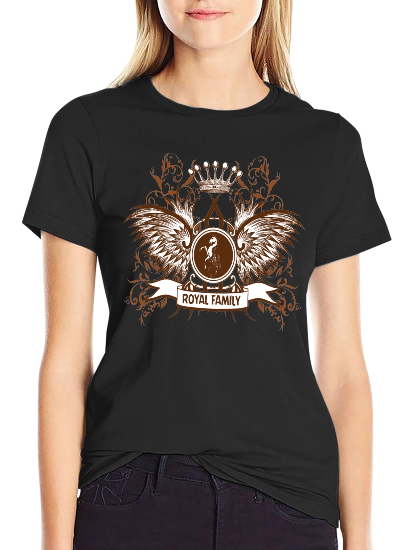 Royal Family Crest Graphic T-Shirt