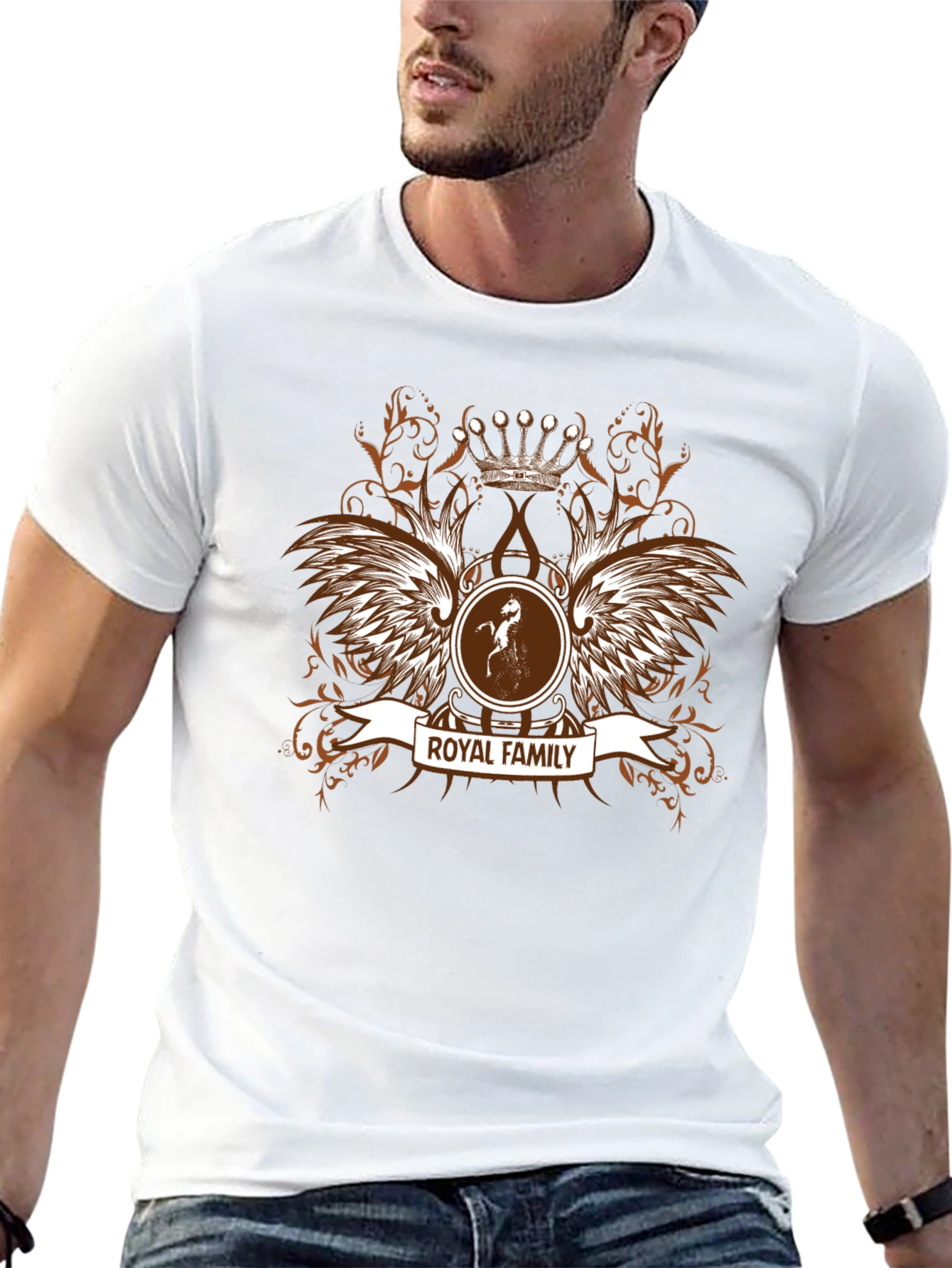 Royal Family Crest Graphic T-Shirt