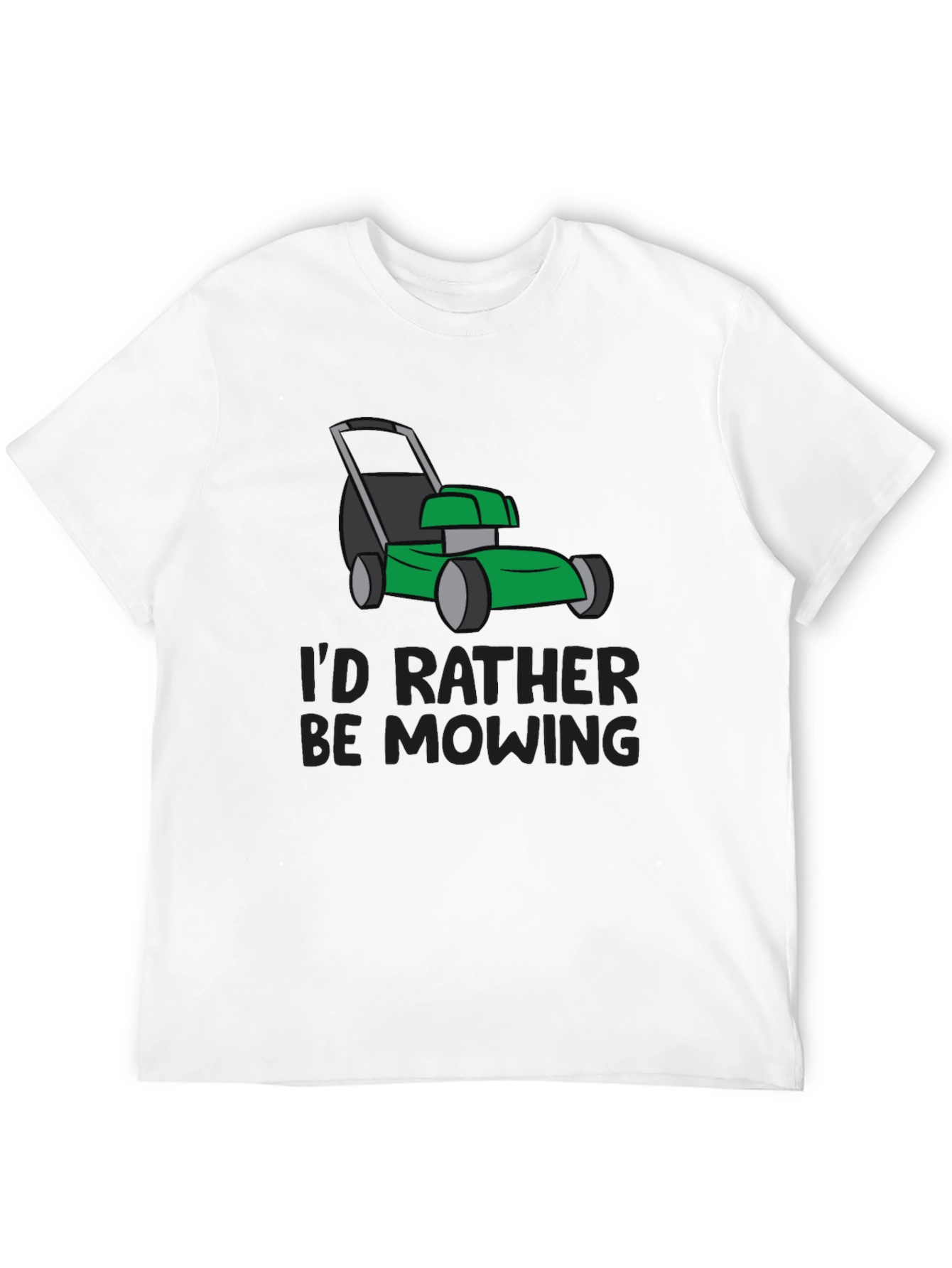 Id Rather Be Mowing Graphic Tee