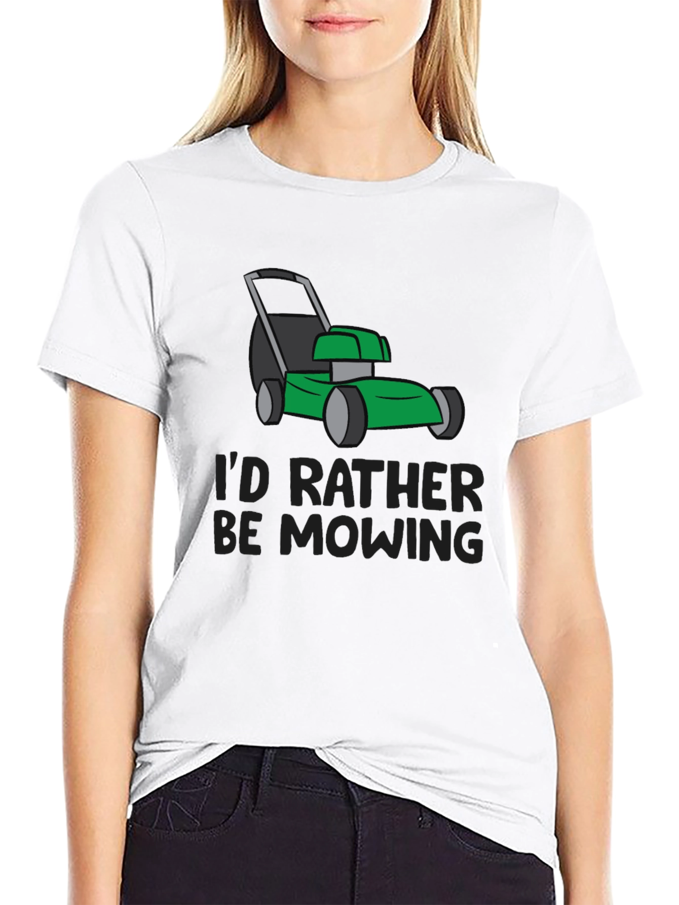 Id Rather Be Mowing Graphic Tee