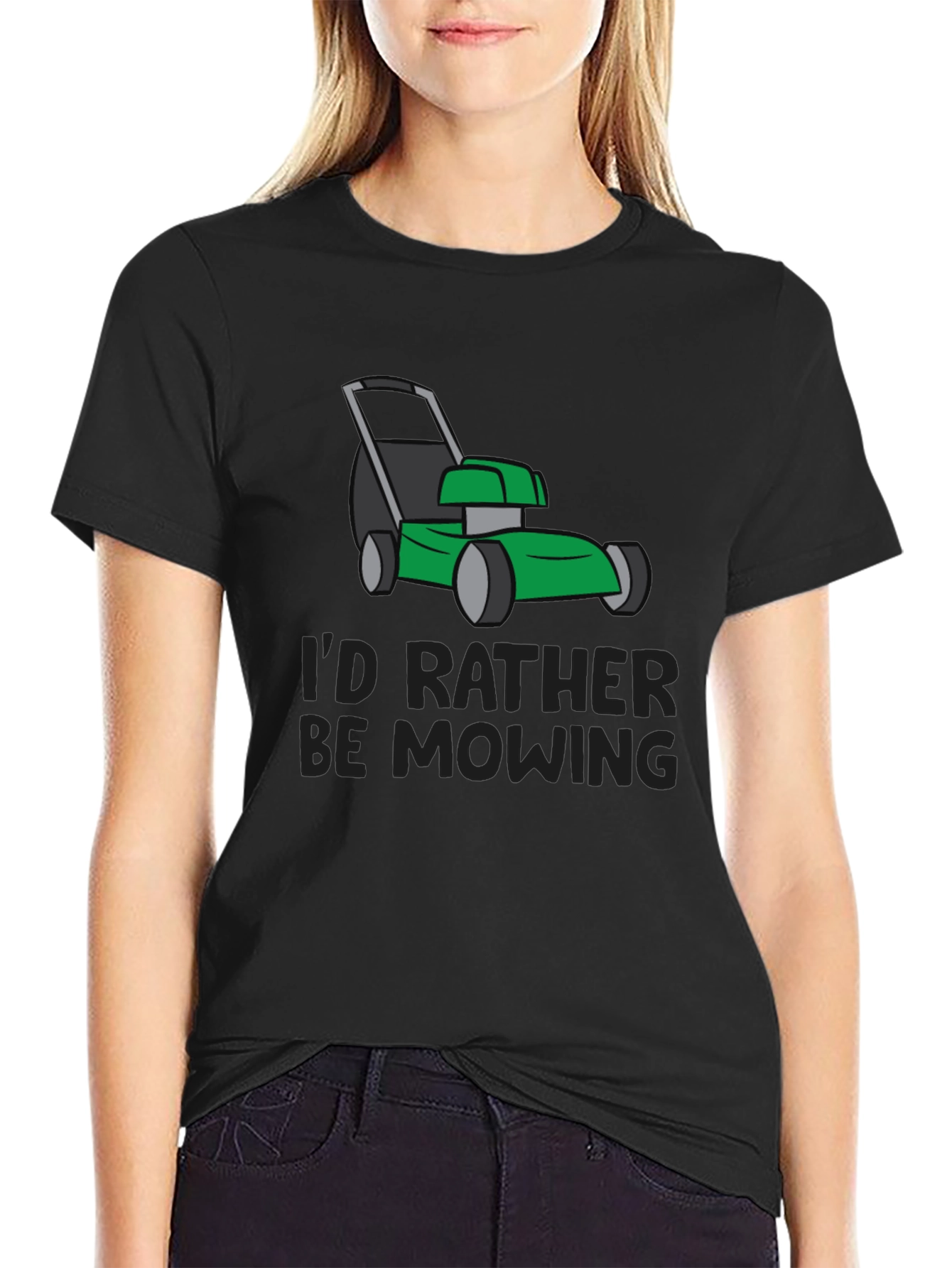 Id Rather Be Mowing Graphic Tee