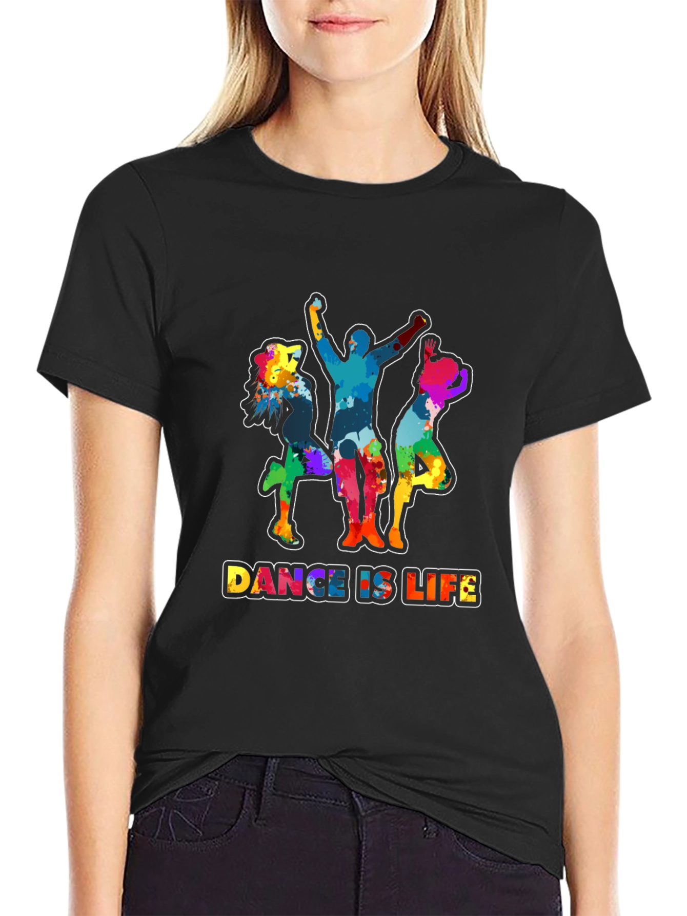 Dance Is Life Graphic Tee - Black T-Shirt