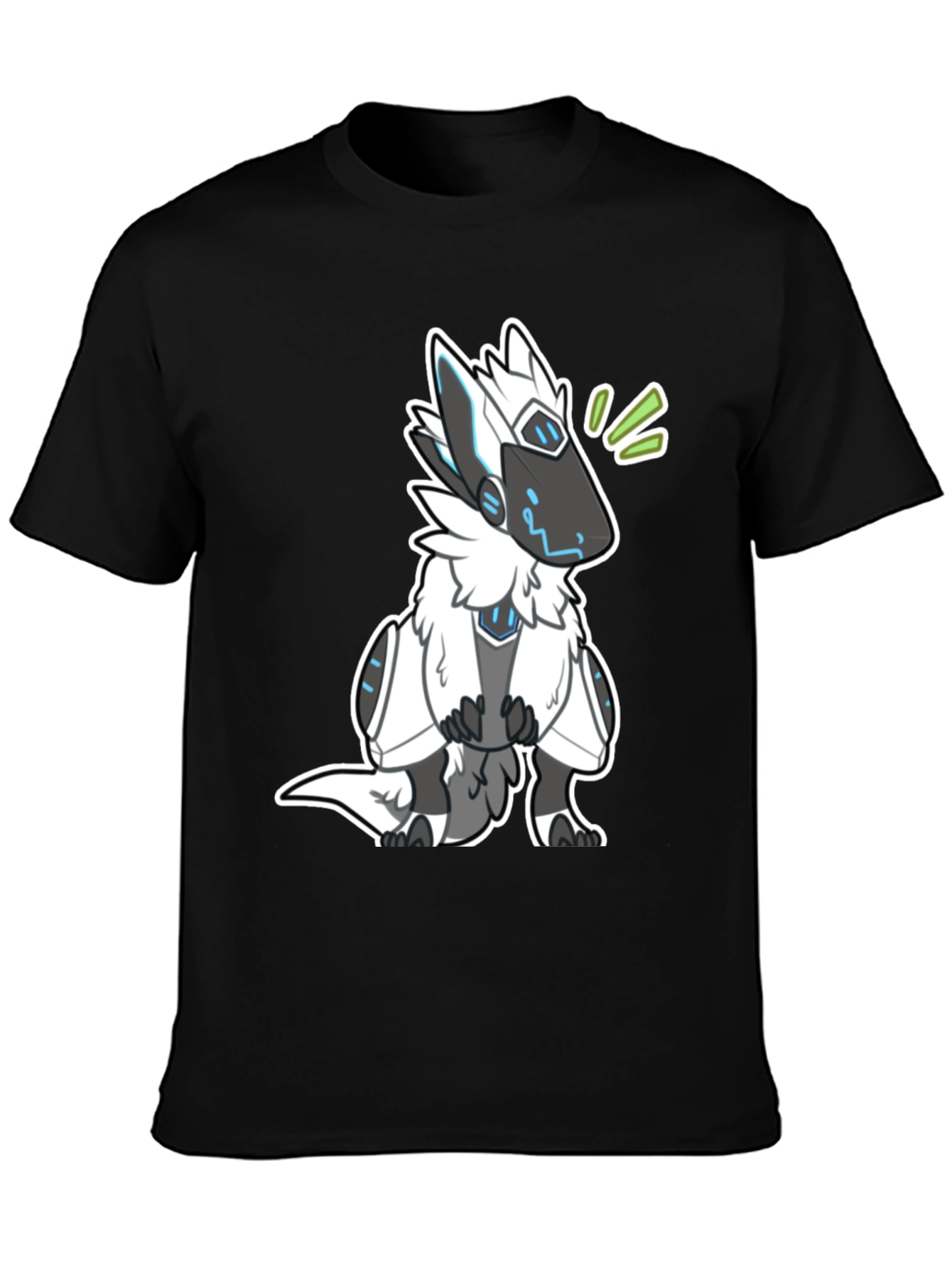 Protogen Furry T-Shirt - Black
