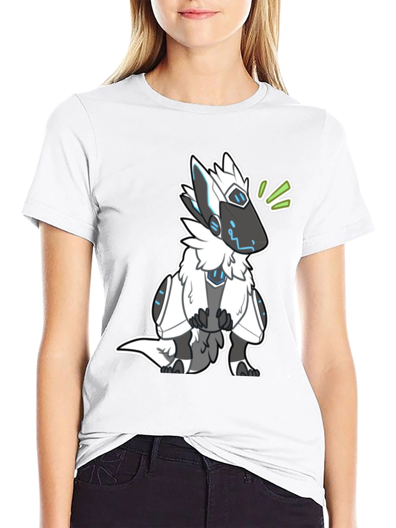 Protogen Furry T-Shirt - Black