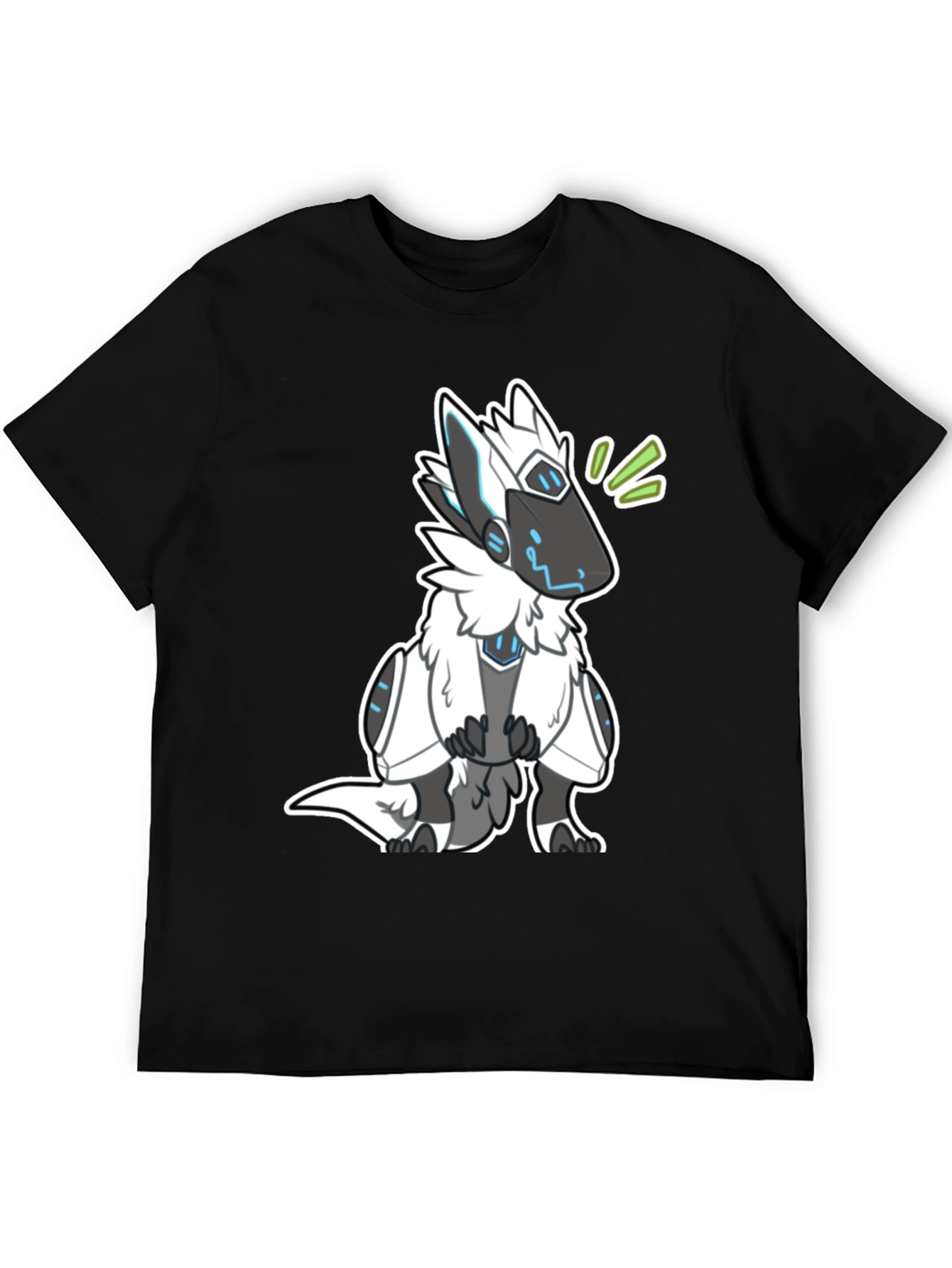 Protogen Furry T-Shirt - Black