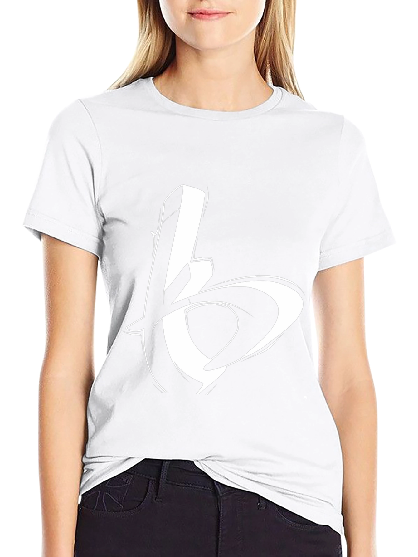 Bold Graphic Tee - Stylish Black Cotton Blend