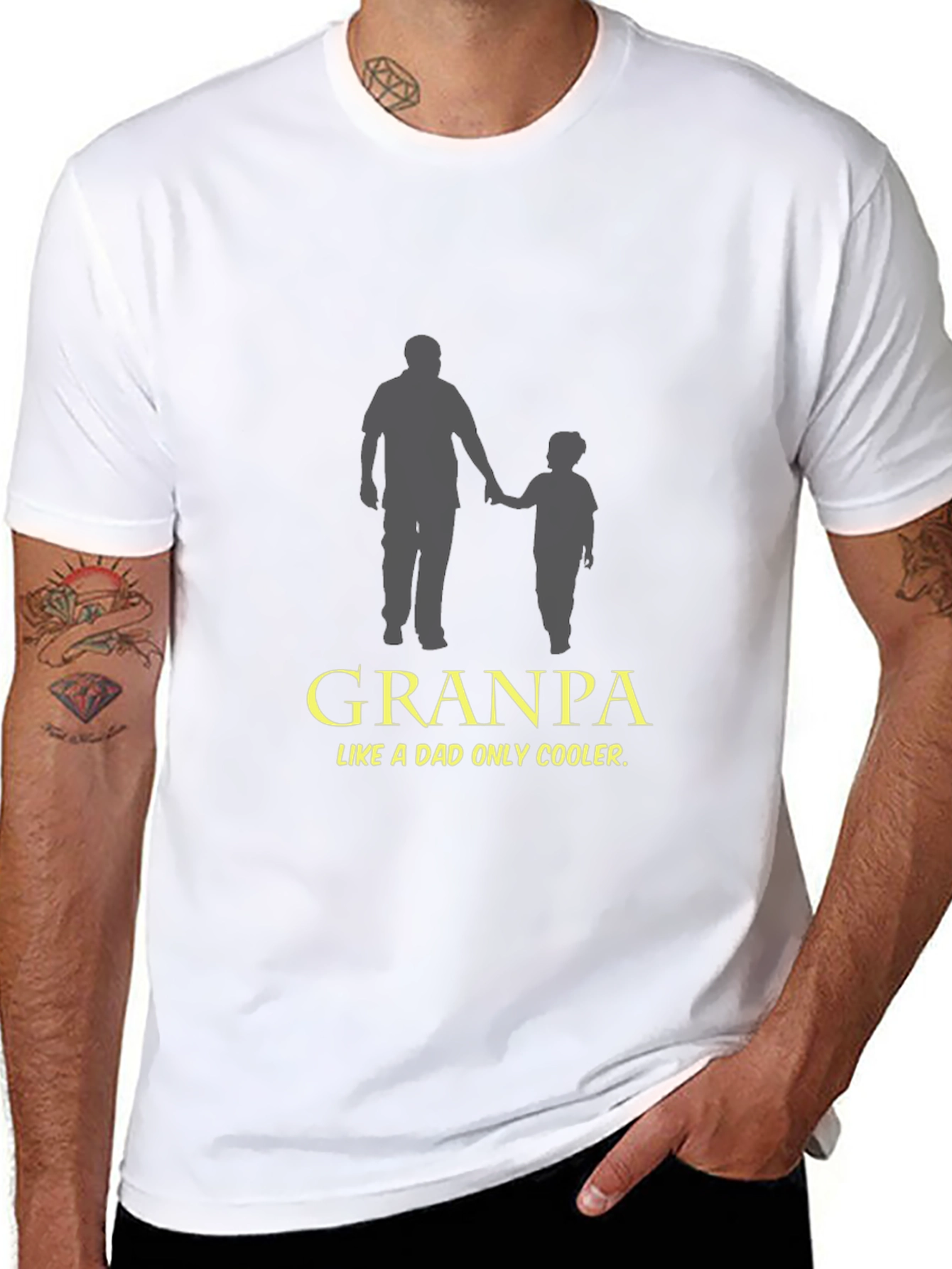 Grandpa Like a Dad Only Cooler T-Shirt