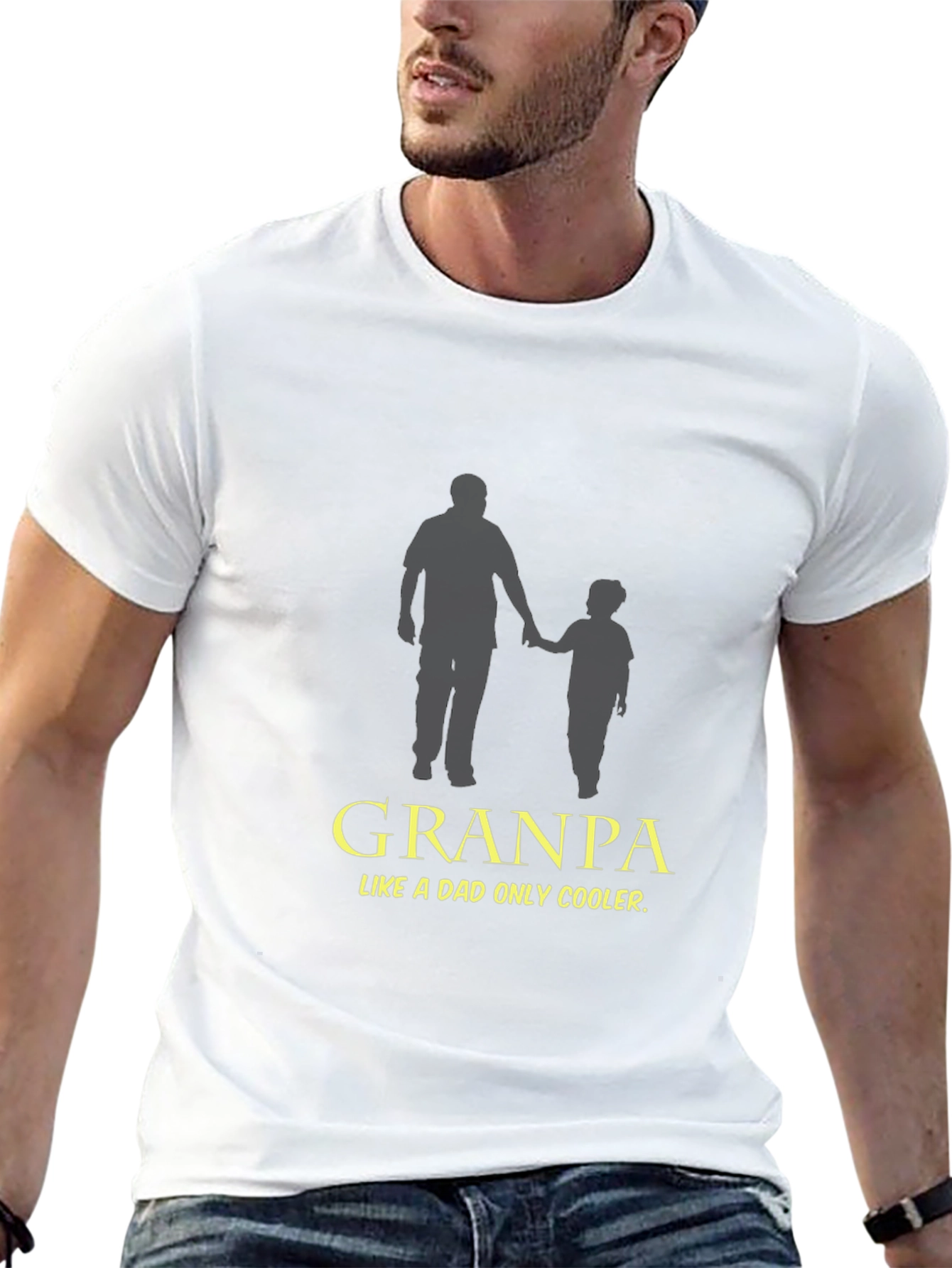 Grandpa Like a Dad Only Cooler T-Shirt