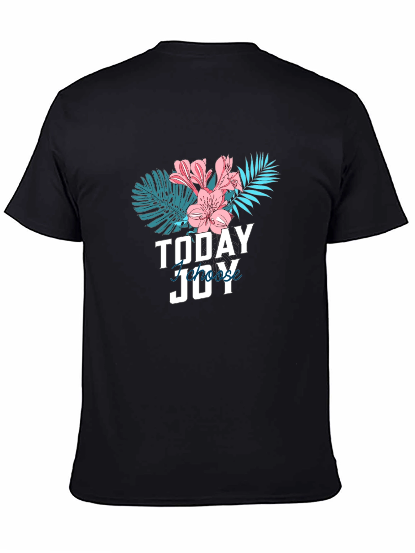 Today Choose Joy Graphic Tee - Black