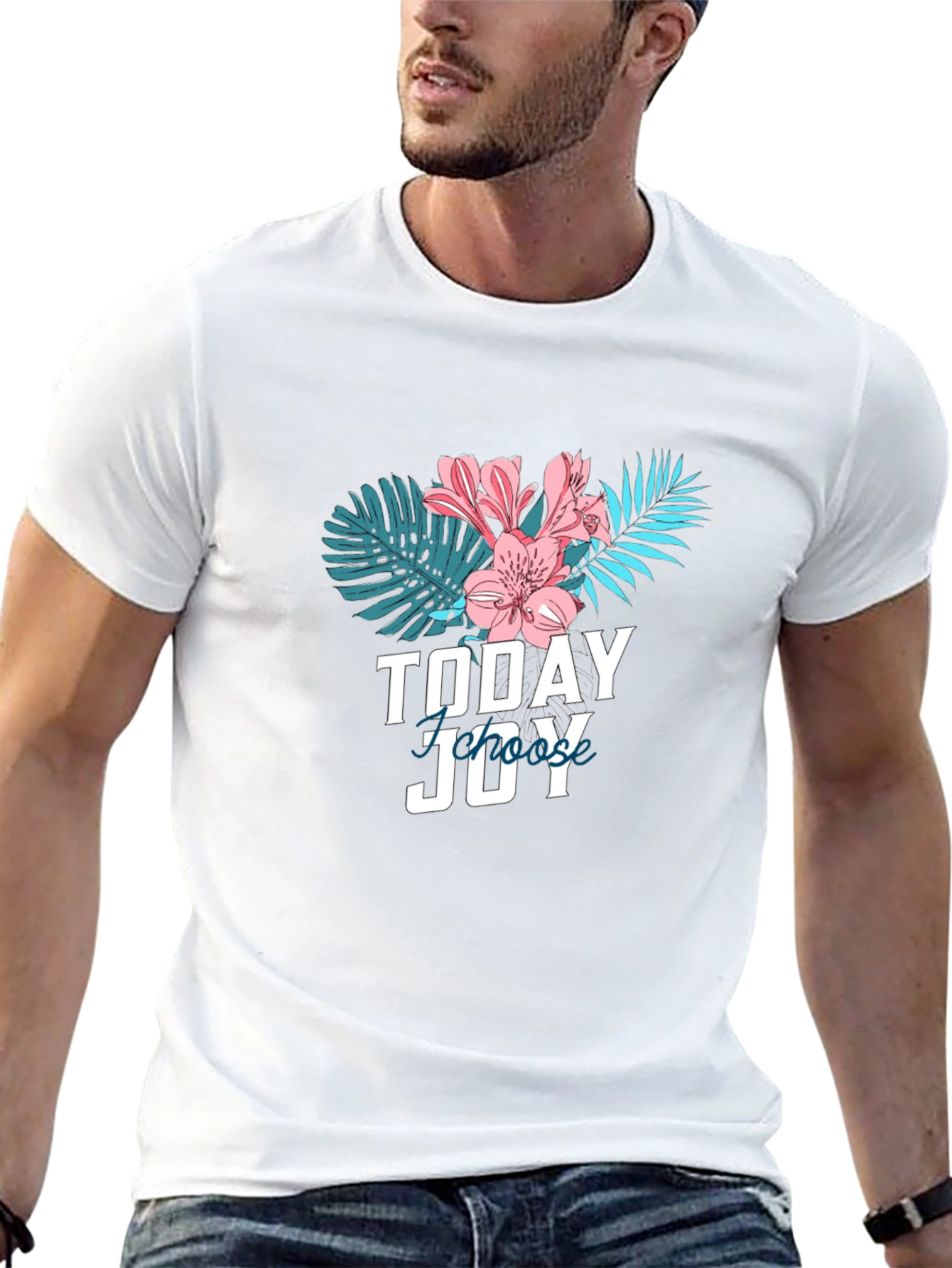 Today Choose Joy Graphic Tee - Black