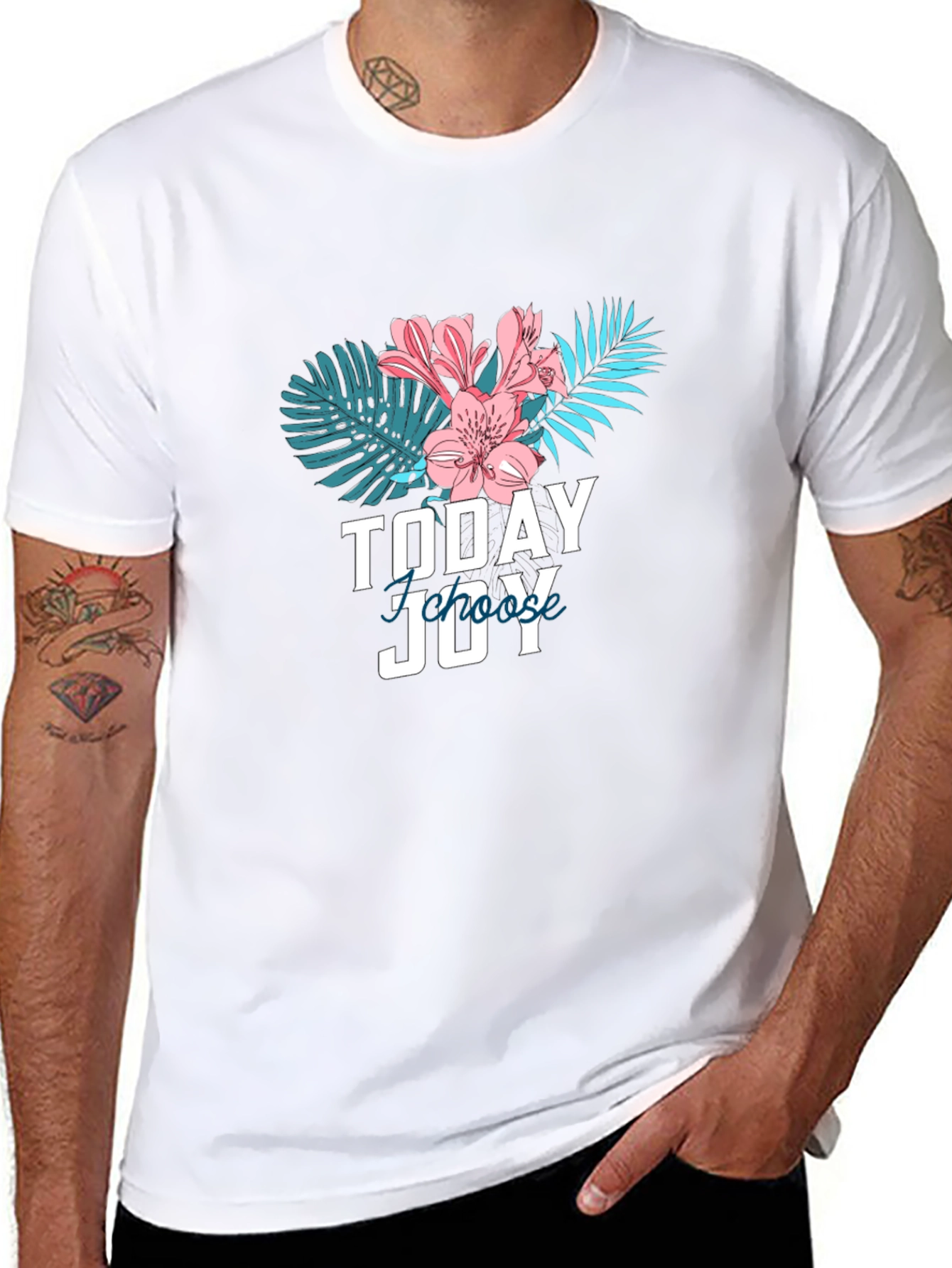 Today Choose Joy Graphic Tee - Black