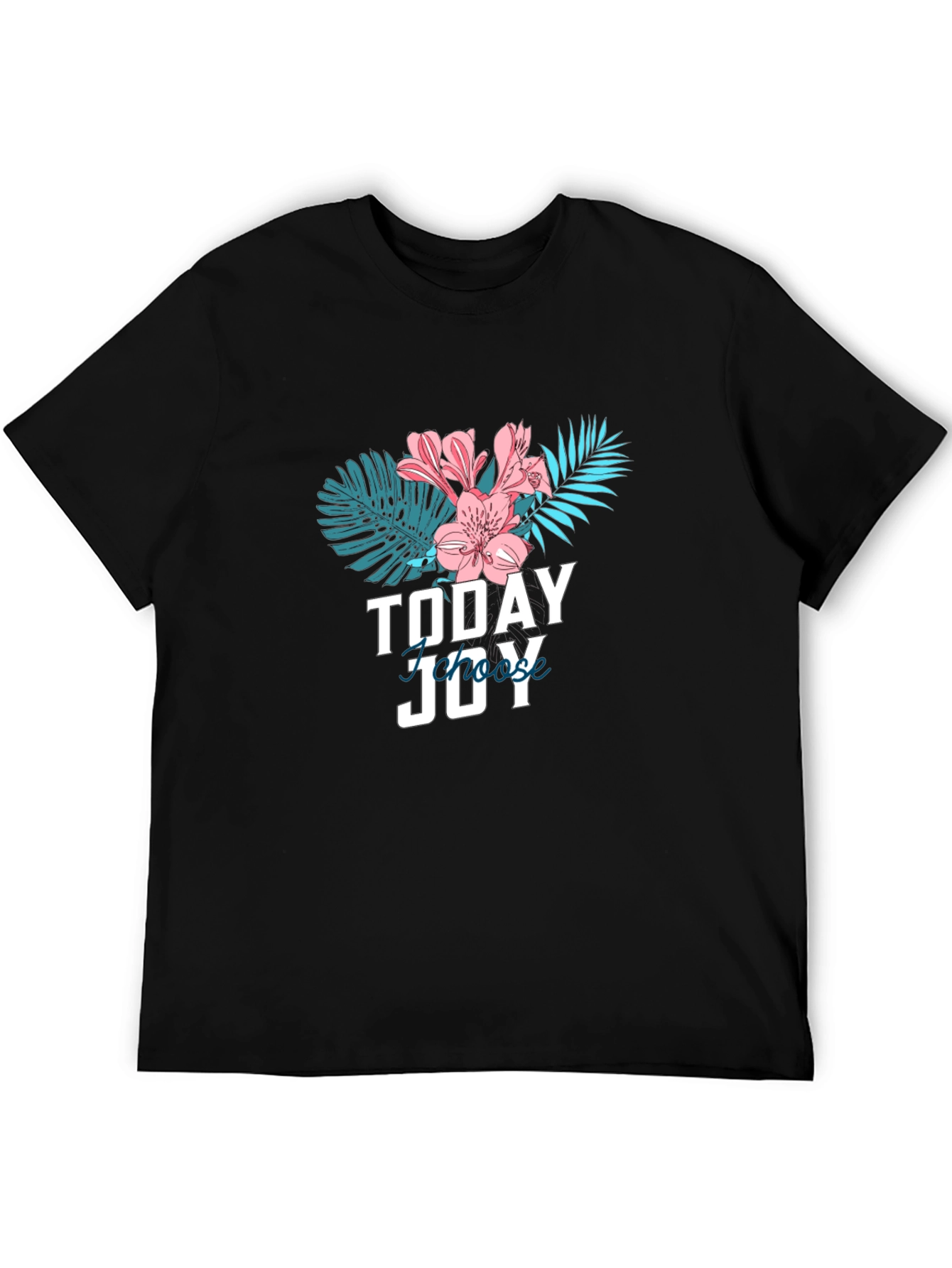 Today Choose Joy Graphic Tee - Black