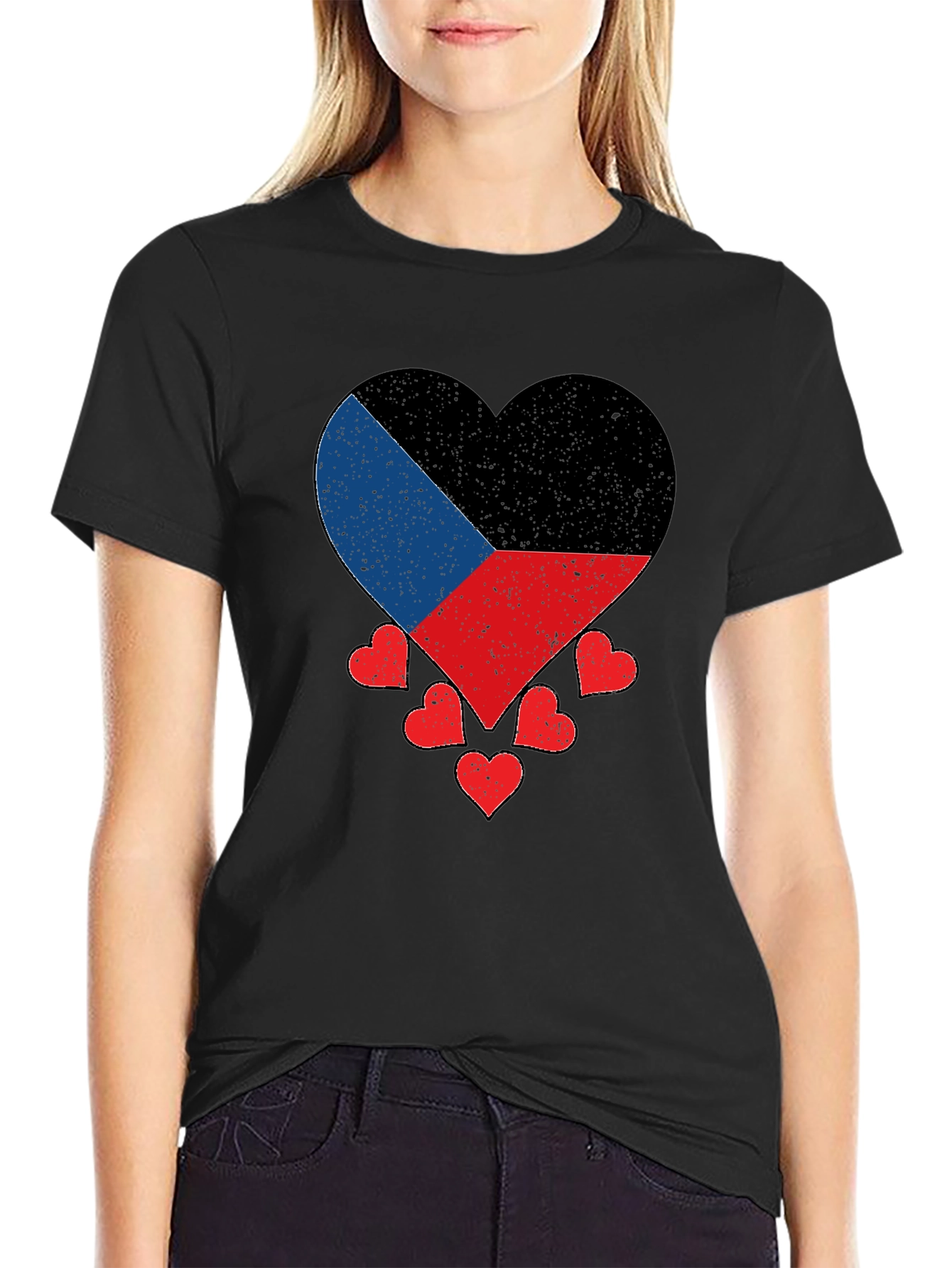 Donetsk Flag Heart T-Shirt Patriotic Ukraine Pride