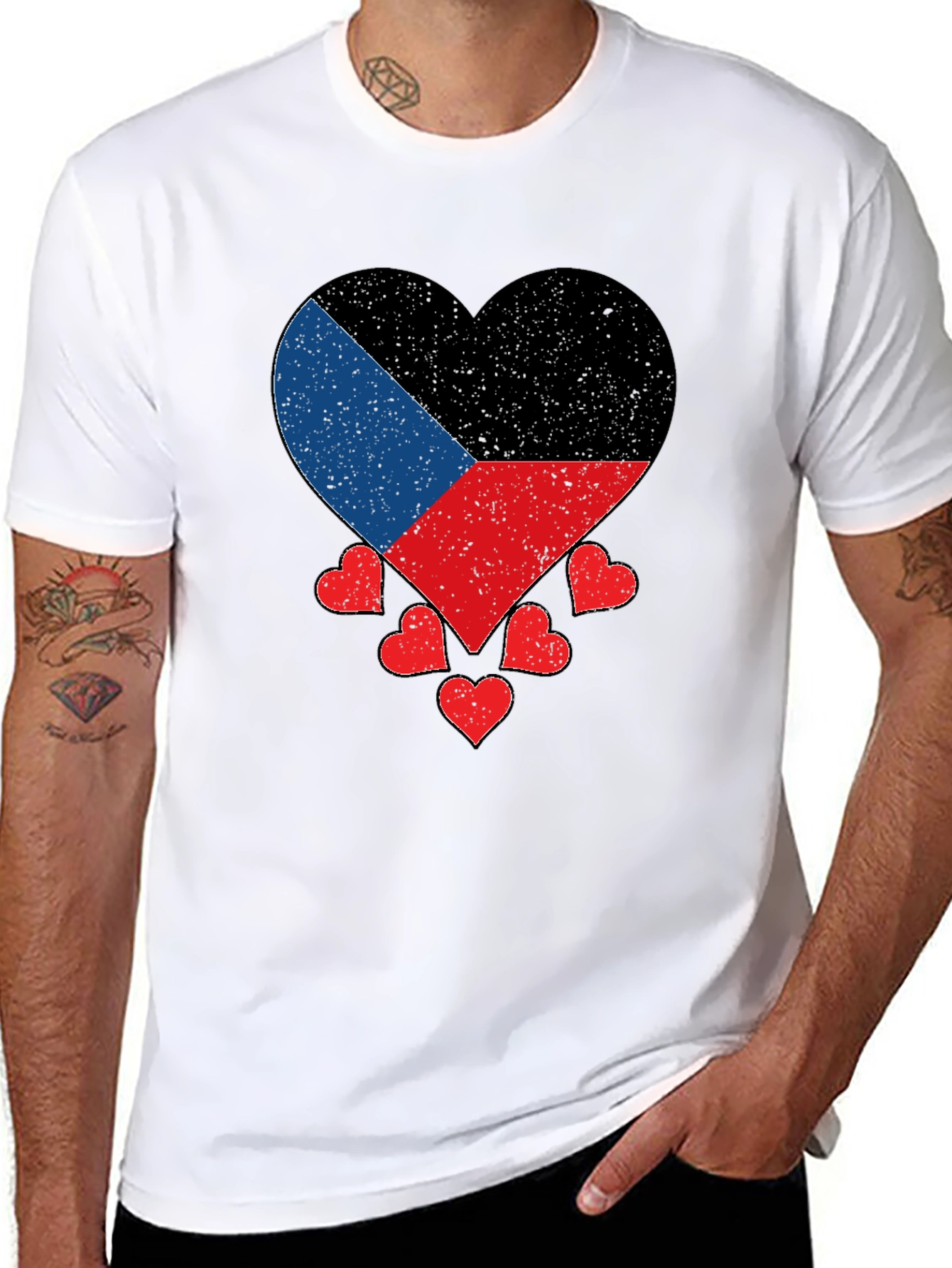 Donetsk Flag Heart T-Shirt Patriotic Ukraine Pride