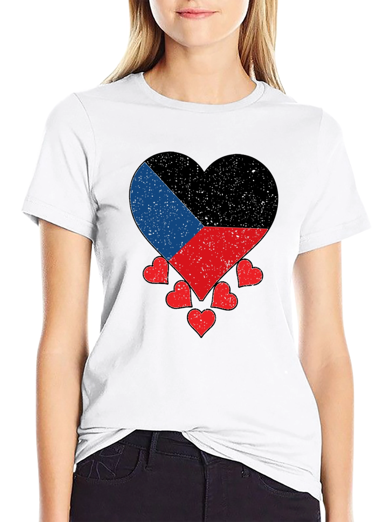 Donetsk Flag Heart T-Shirt Patriotic Ukraine Pride