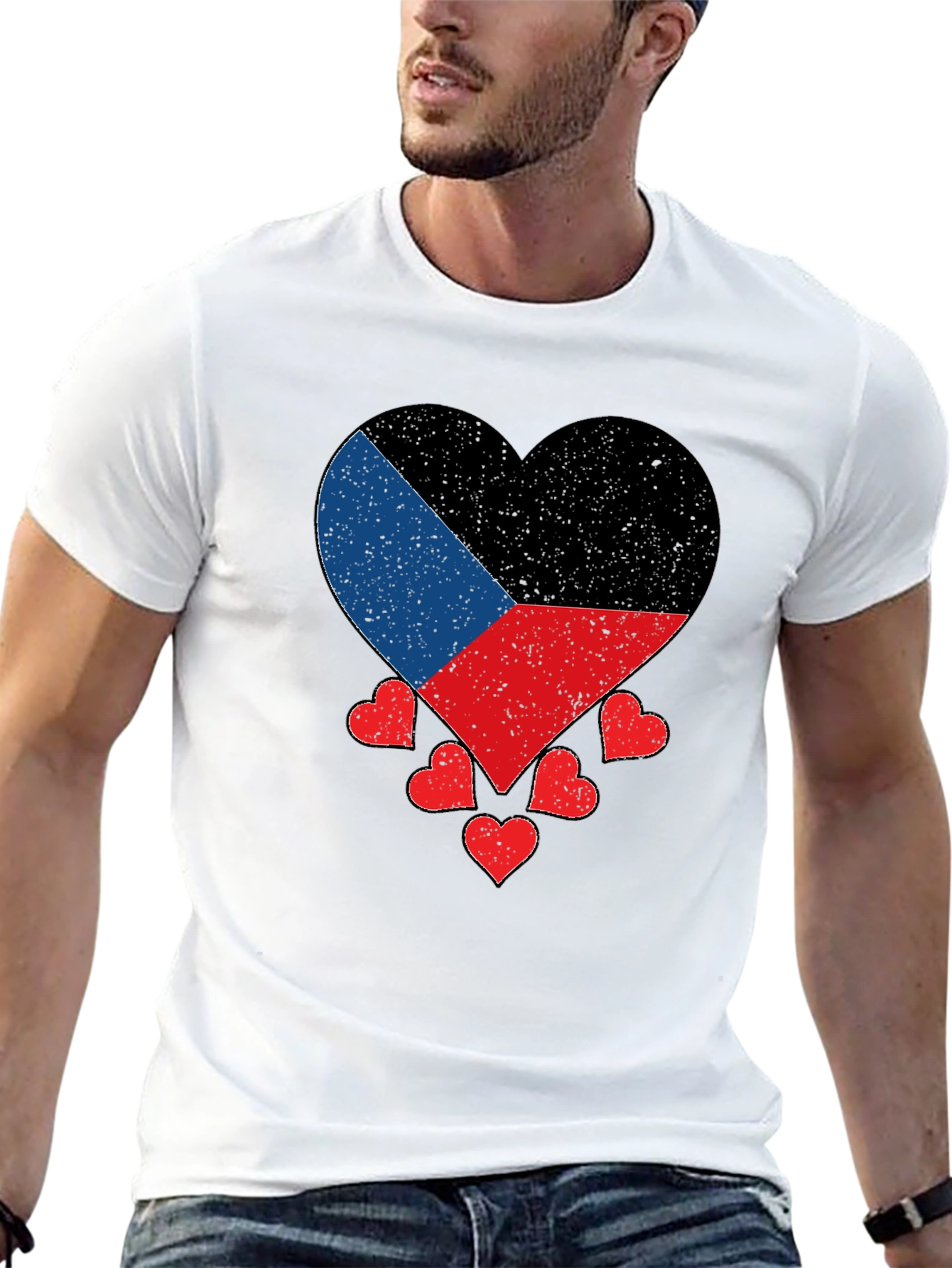 Donetsk Flag Heart T-Shirt Patriotic Ukraine Pride