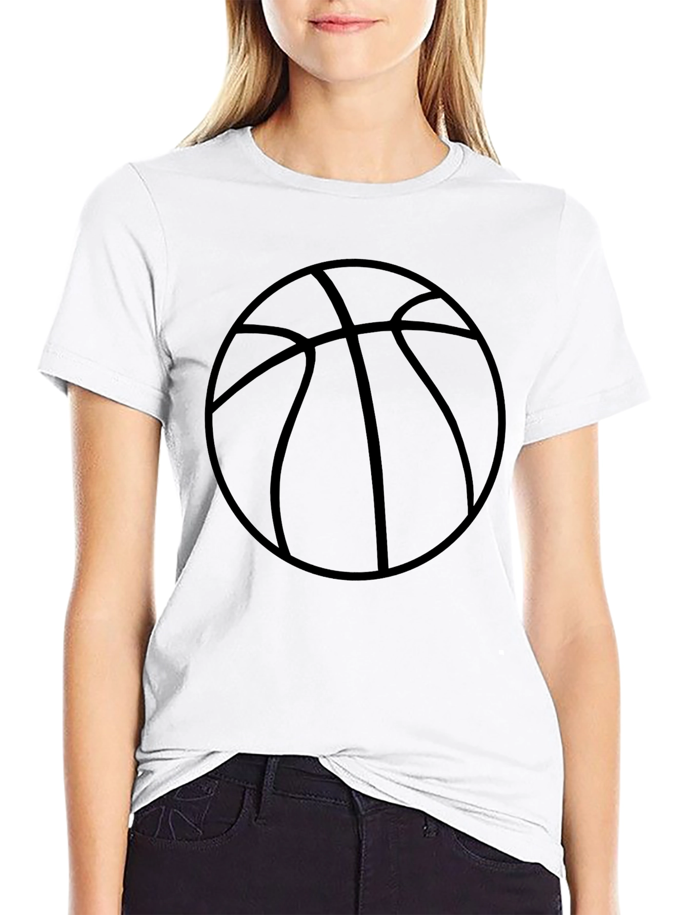 Basketball Graphic Black T-Shirt