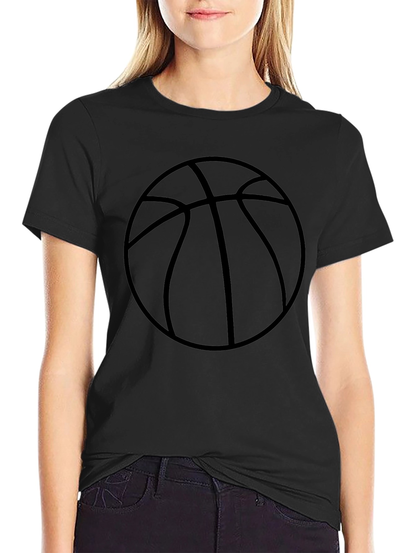 Basketball Graphic Black T-Shirt