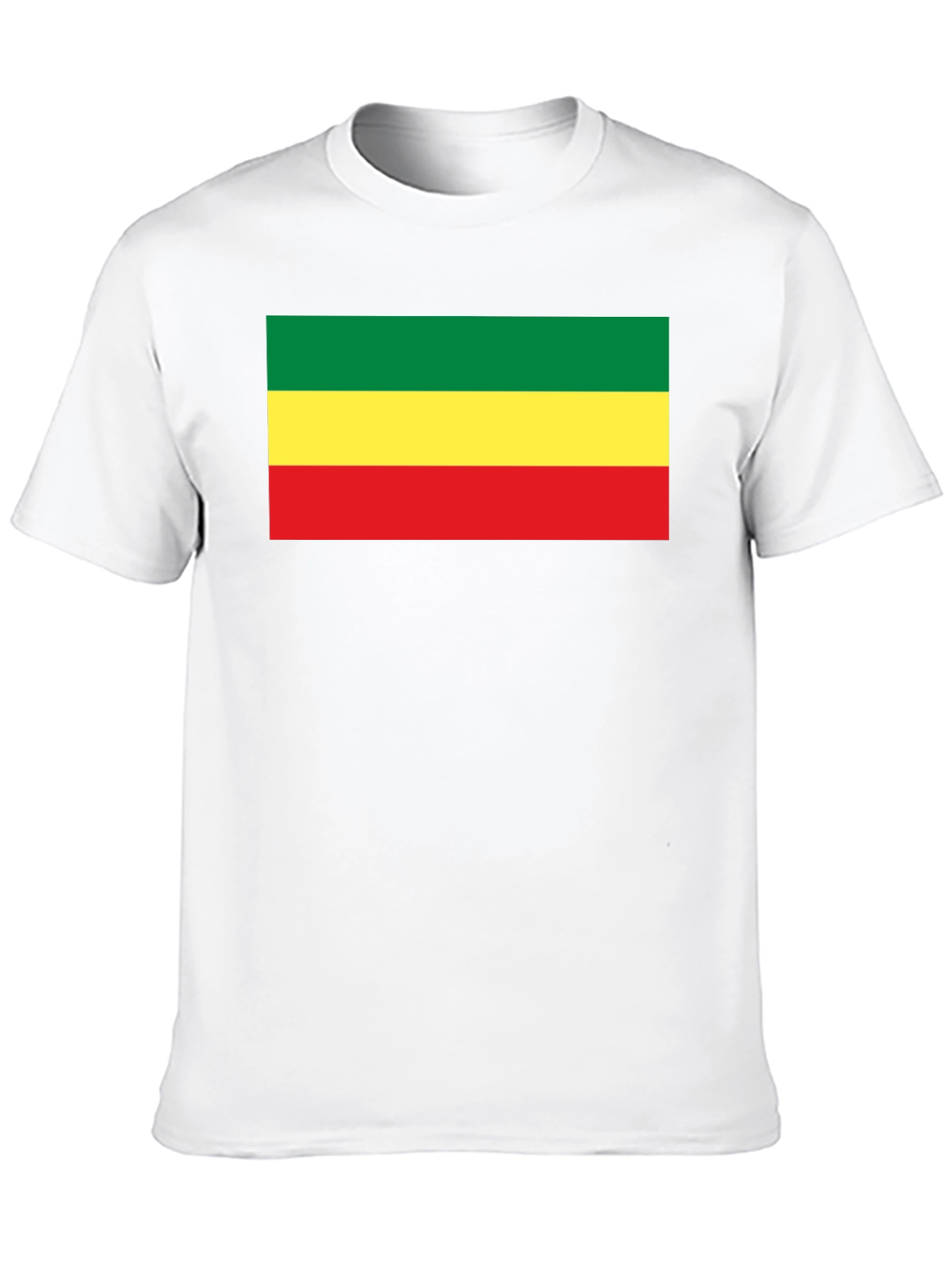 Rasta Flag T-Shirt - Black Cotton Tee