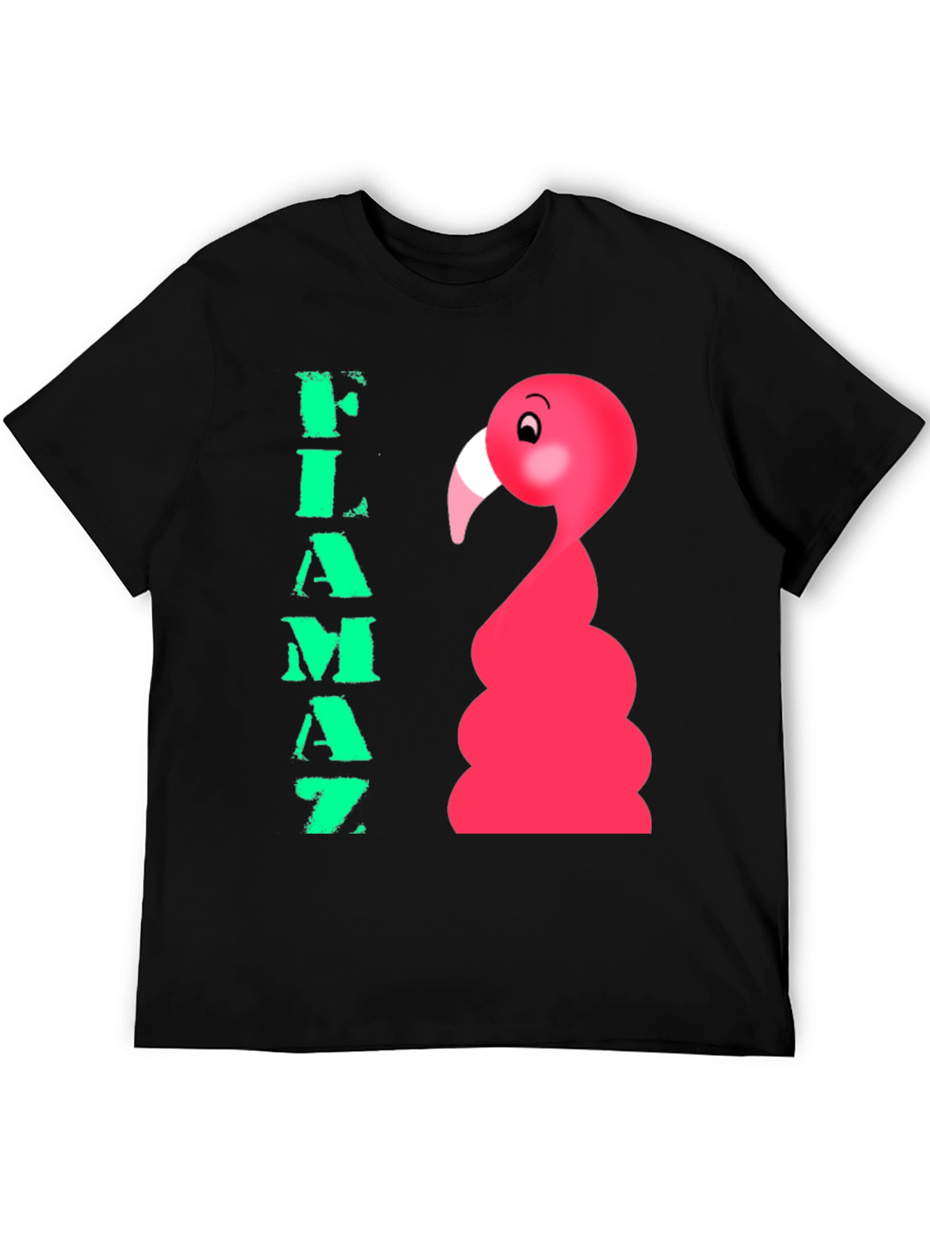 Flamaz Flamingo Graphic Tee - Black