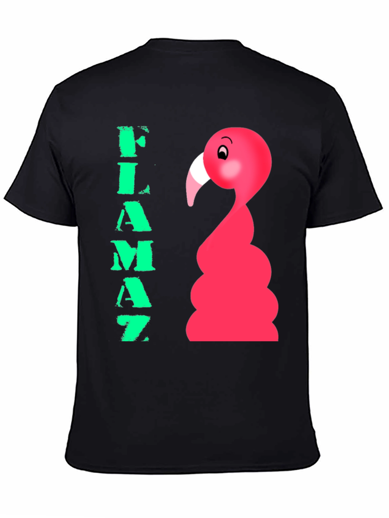Flamaz Flamingo Graphic Tee - Black