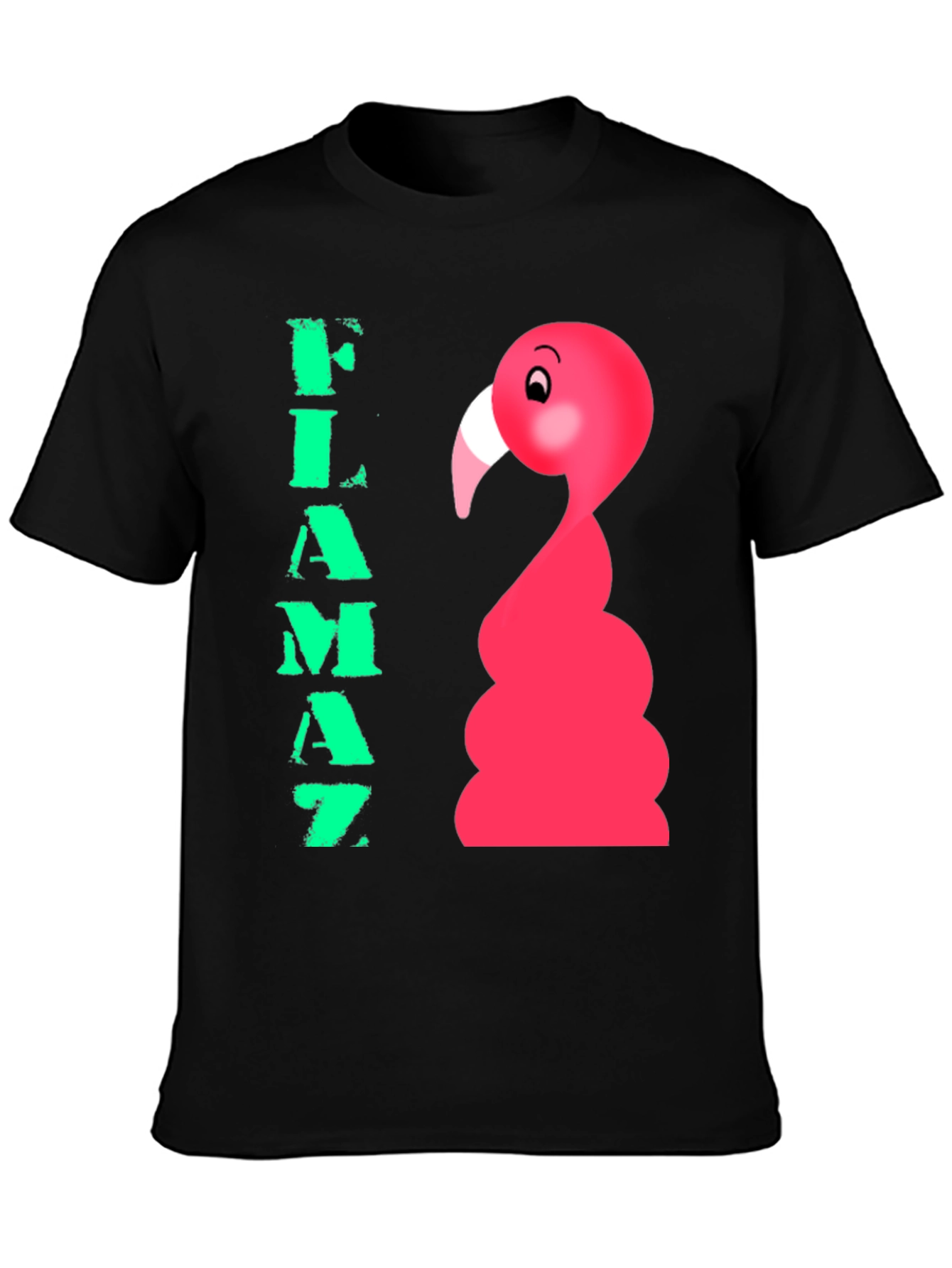 Flamaz Flamingo Graphic Tee - Black