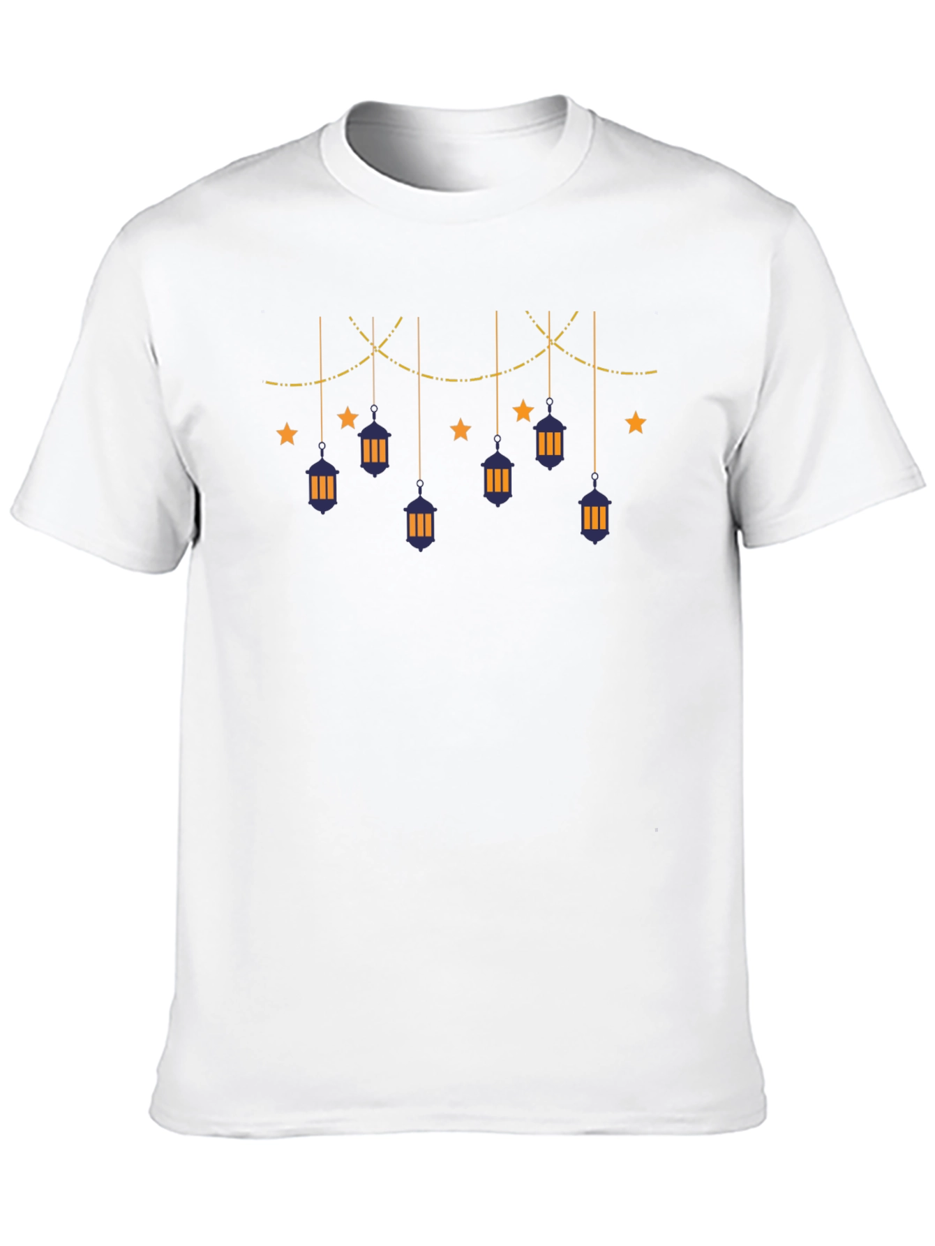 Festive Ramadan Lanterns Black T-Shirt