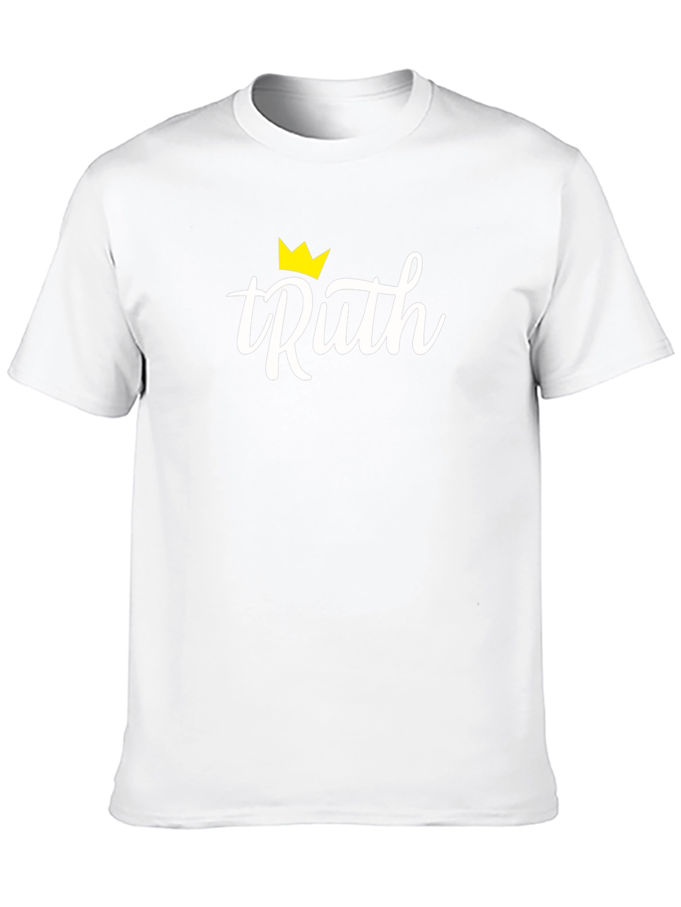 Truth Graphic Tee - Black Casual T-Shirt with Crown