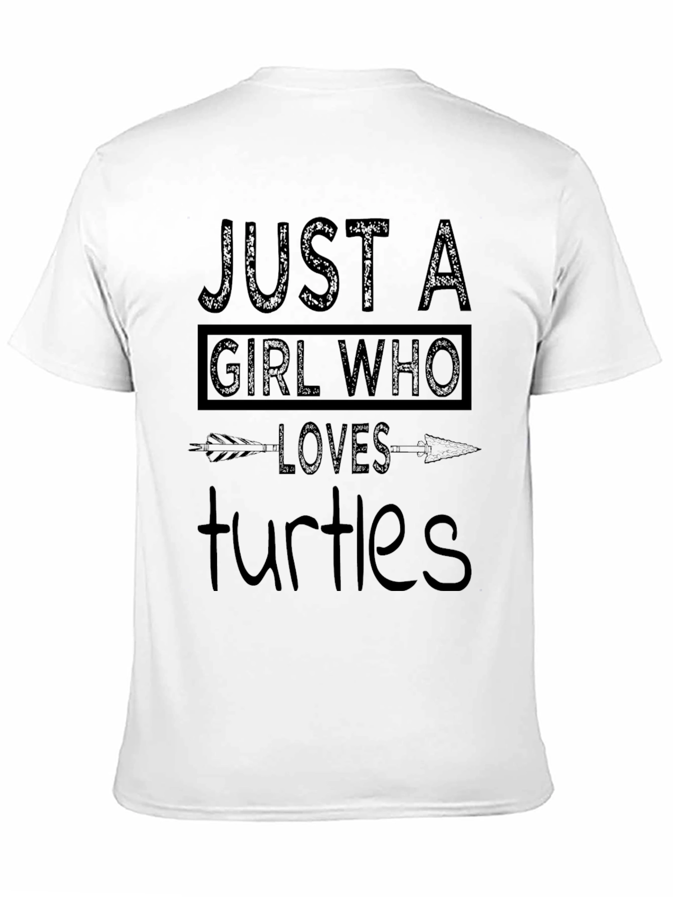 Just a Girl Who Loves Turtles Graphic T-Shirt