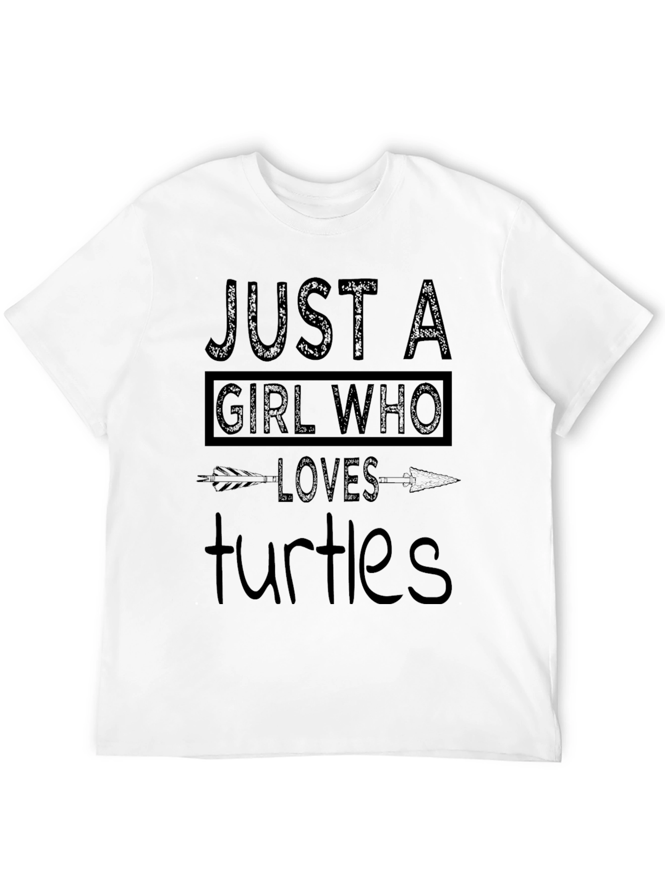 Just a Girl Who Loves Turtles Graphic T-Shirt