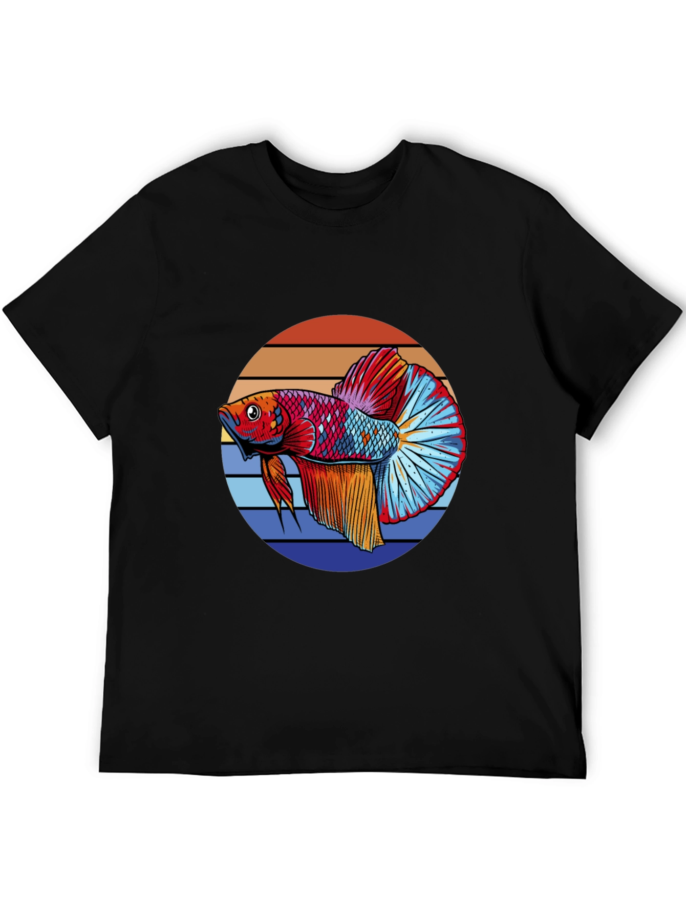 Betta Fish Graphic T-Shirt - Retro Style