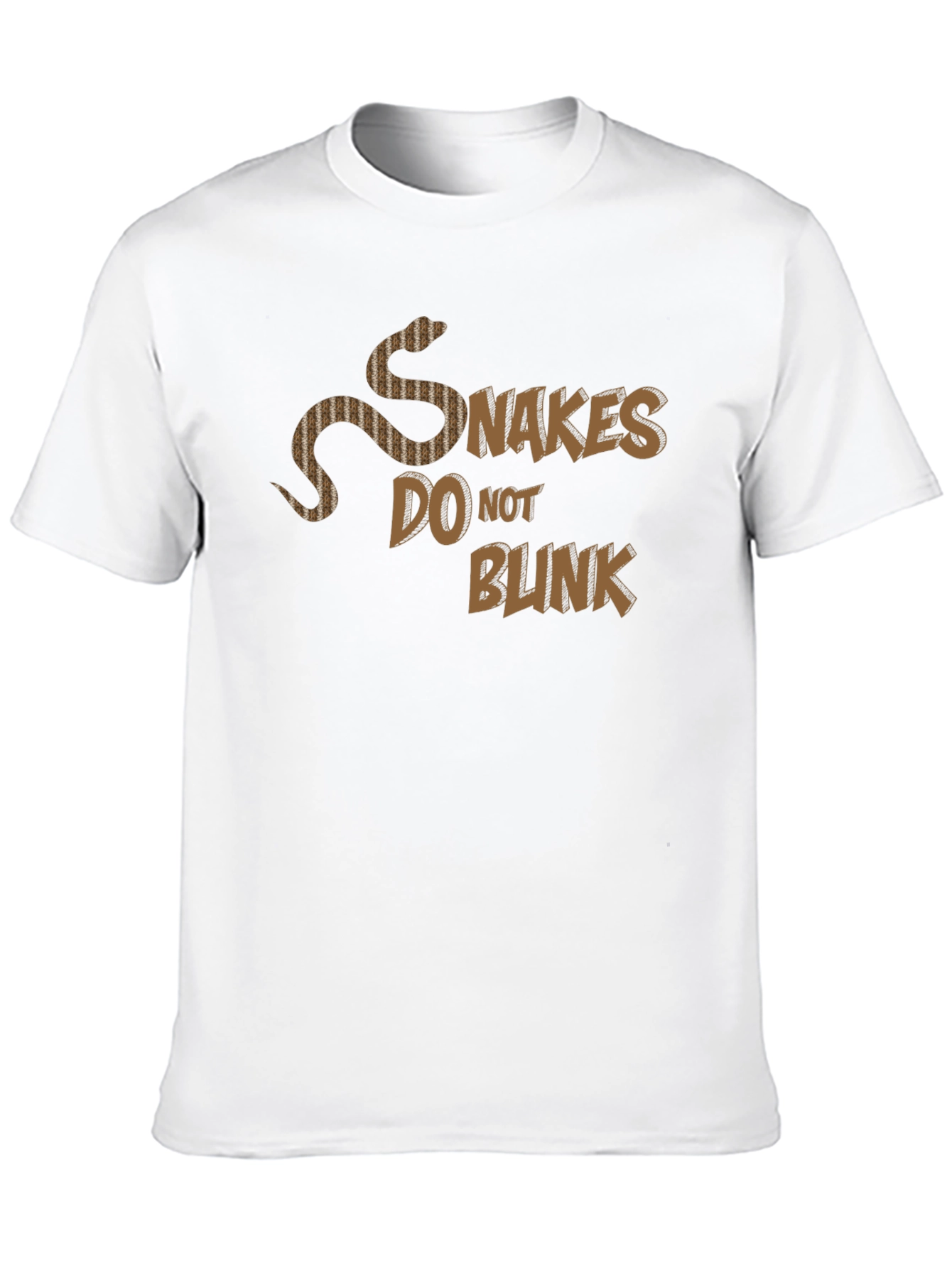 Snakes Do Not Blink Graphic T-Shirt Black