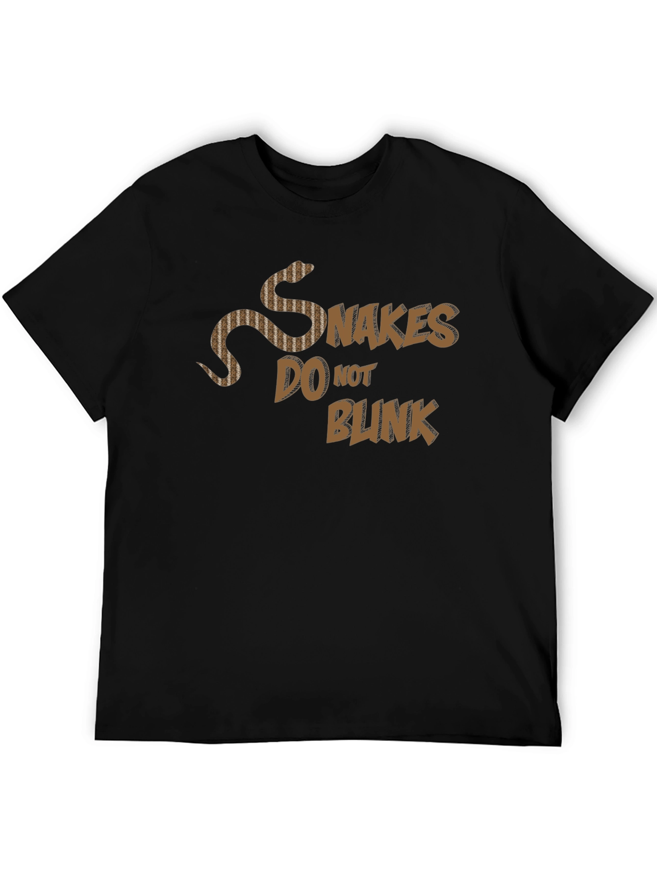 Snakes Do Not Blink Graphic T-Shirt Black