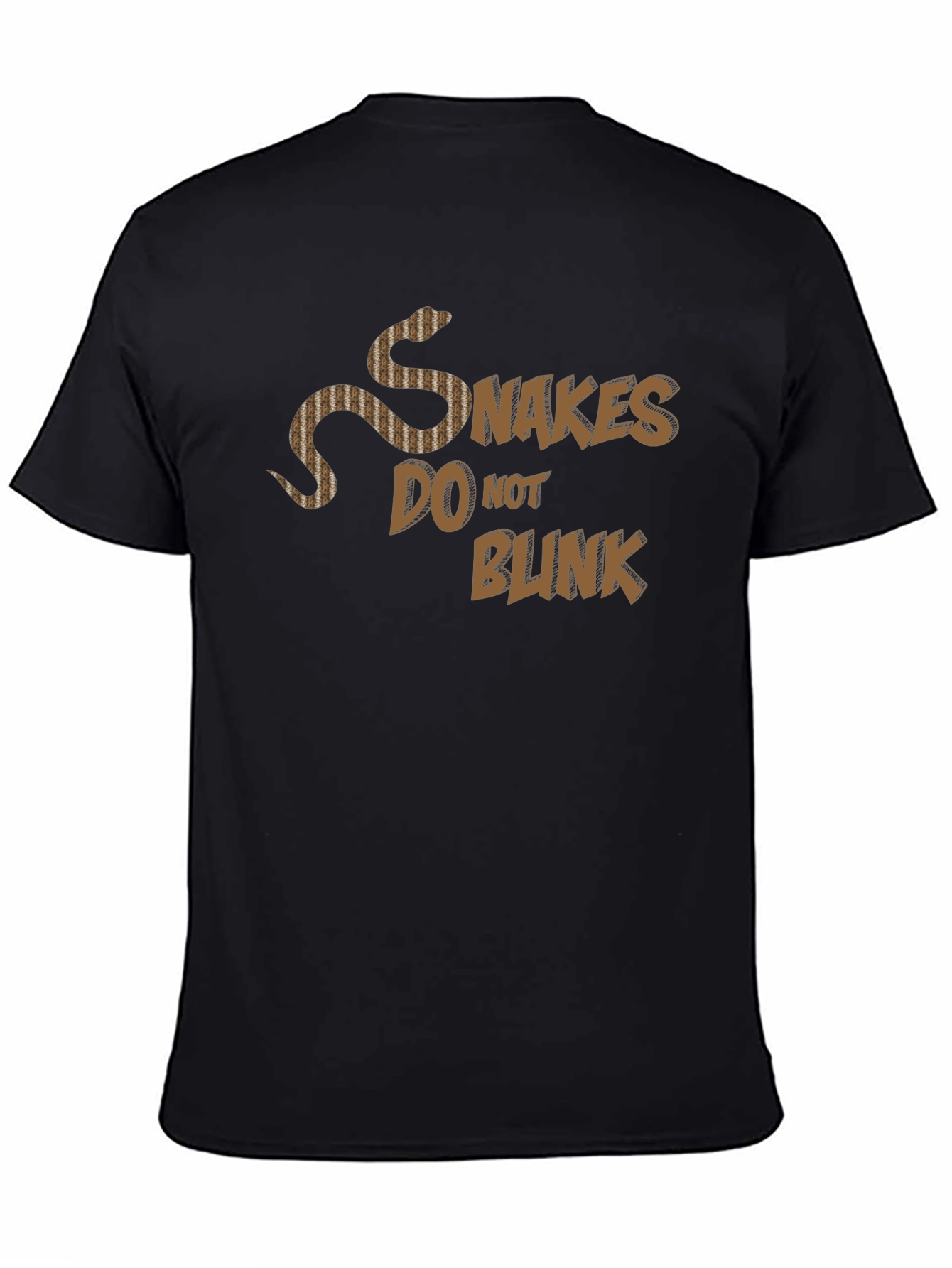 Snakes Do Not Blink Graphic T-Shirt Black
