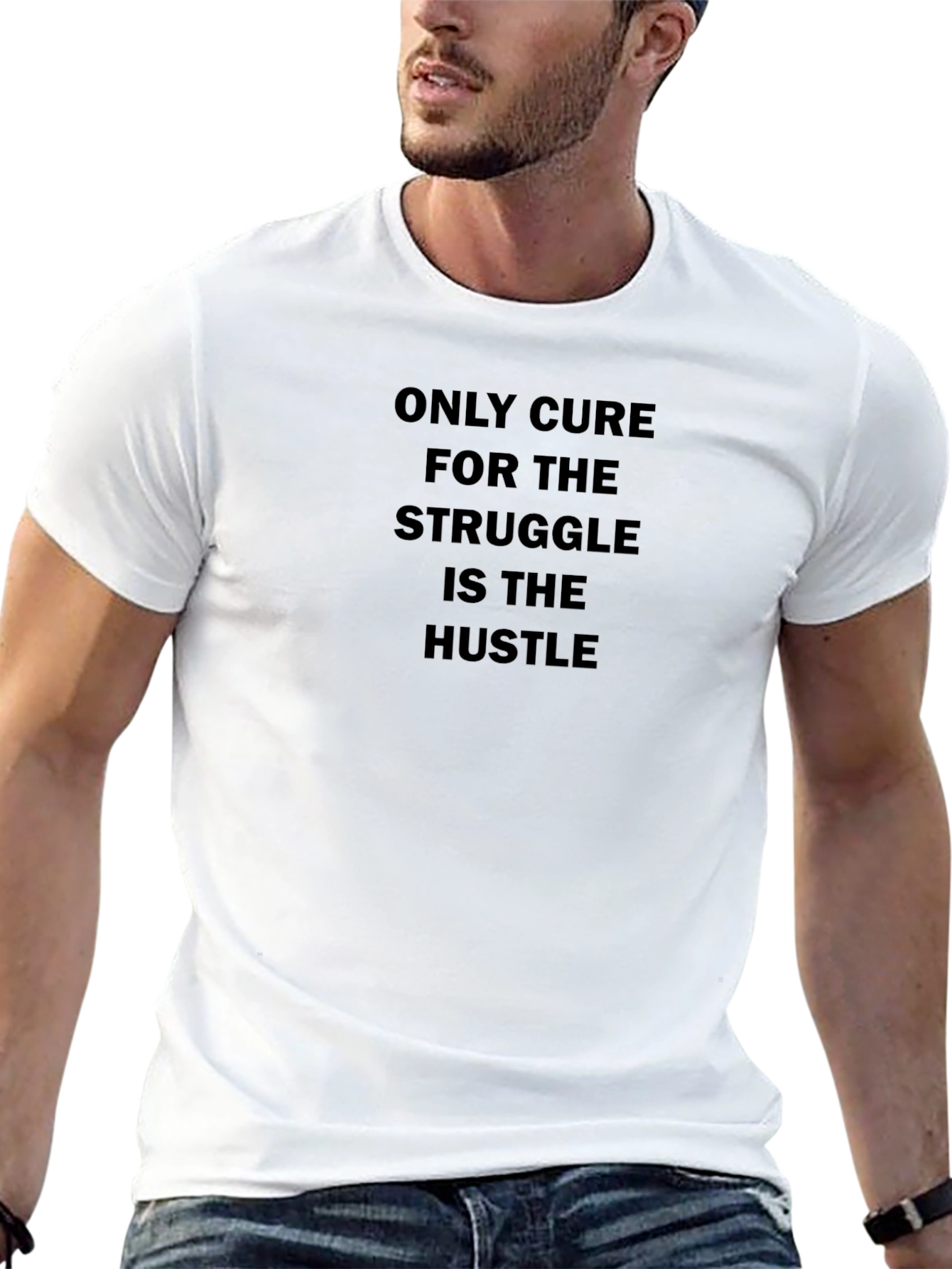 Hustle T-Shirt - Motivational Black Tee