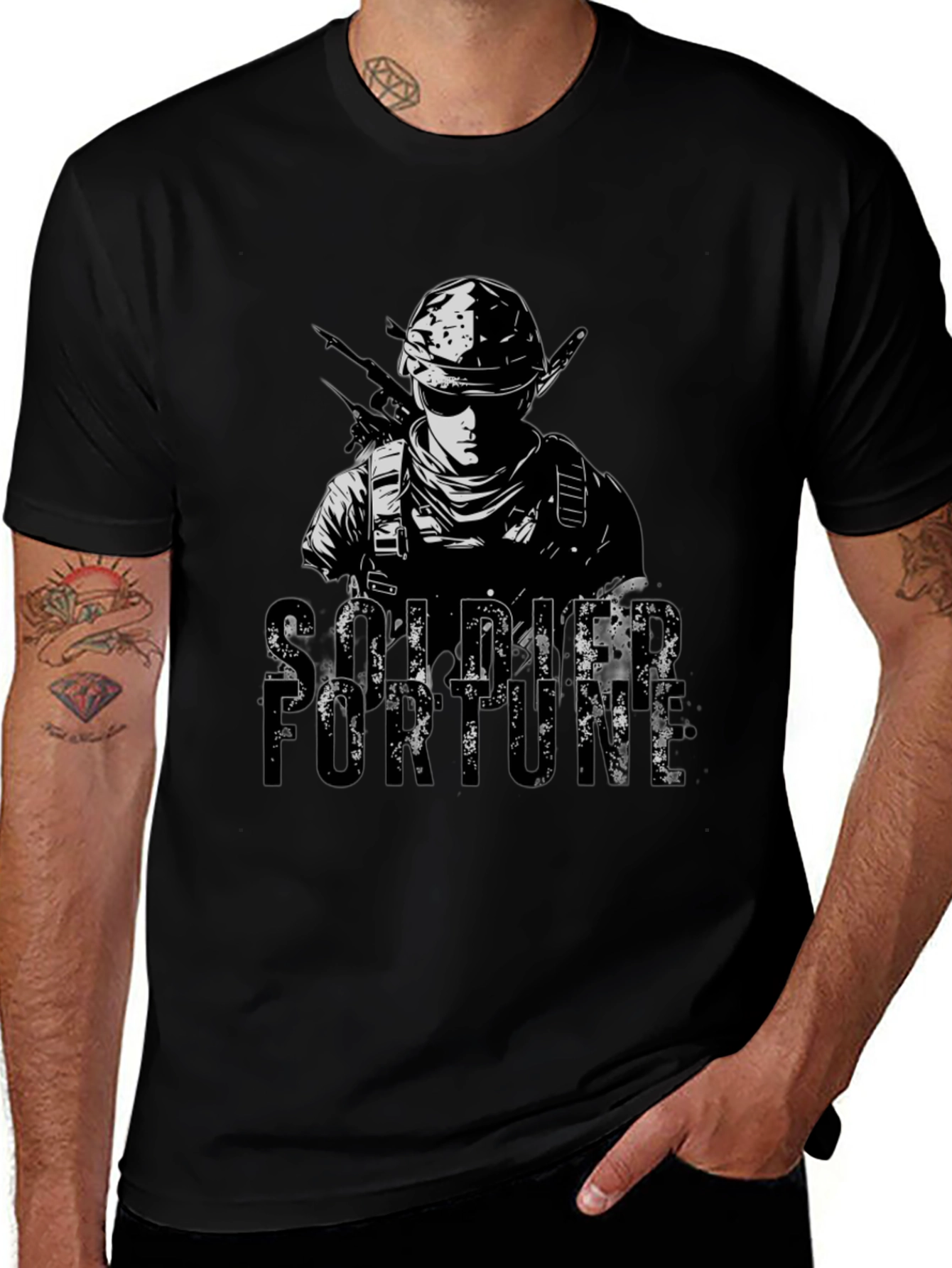 Soldier Fortune T-Shirt - Military Graphic Tee