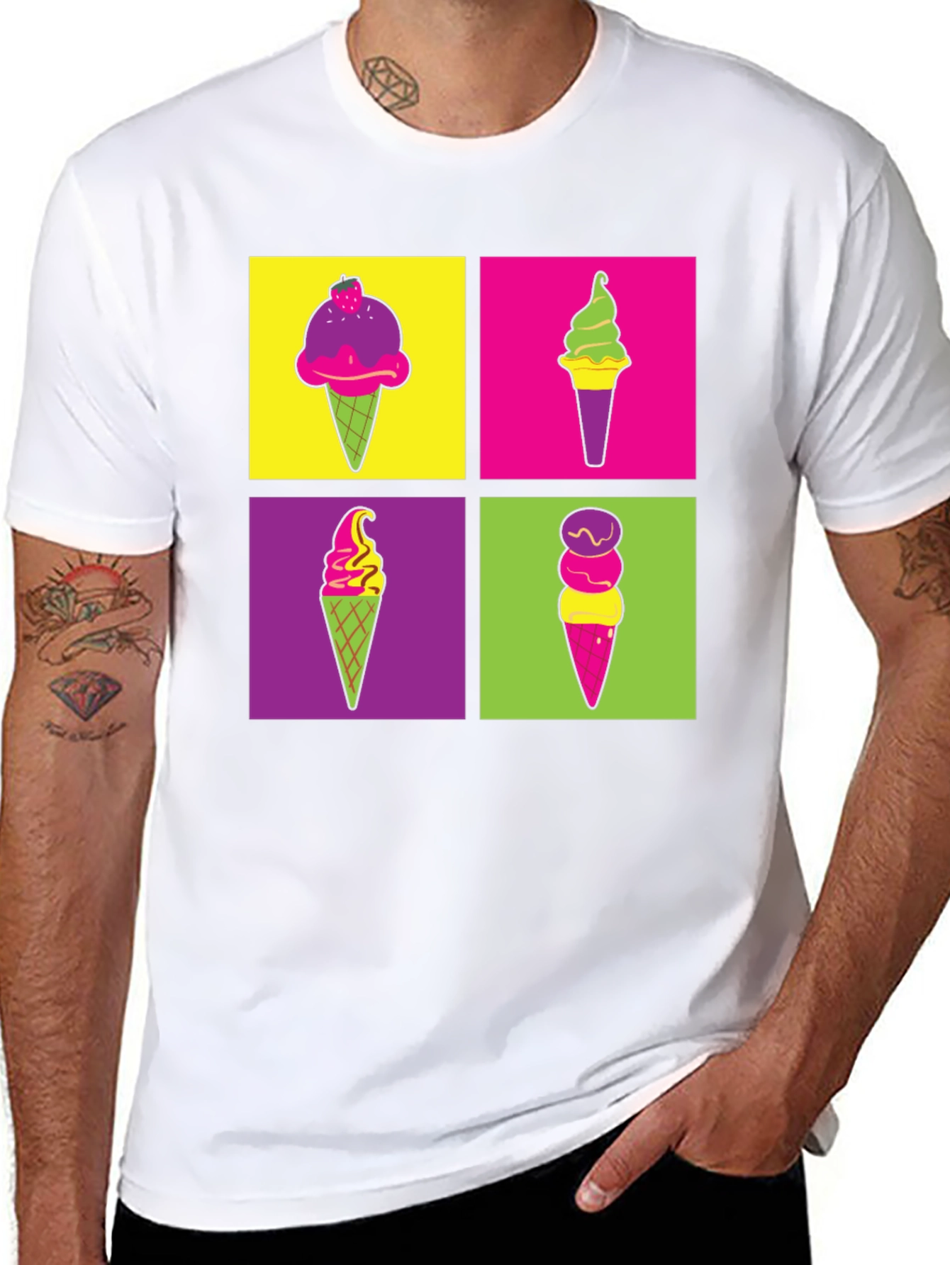 Ice Cream Pop Art T-Shirt