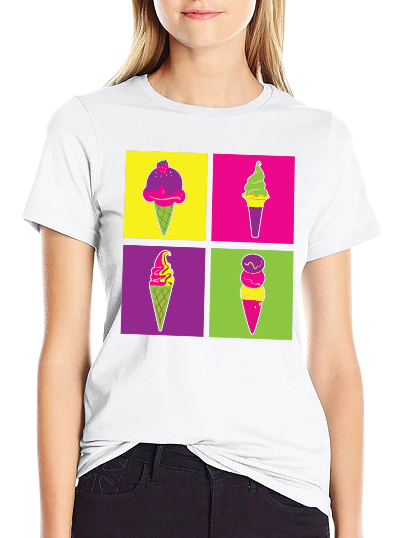 Ice Cream Pop Art T-Shirt