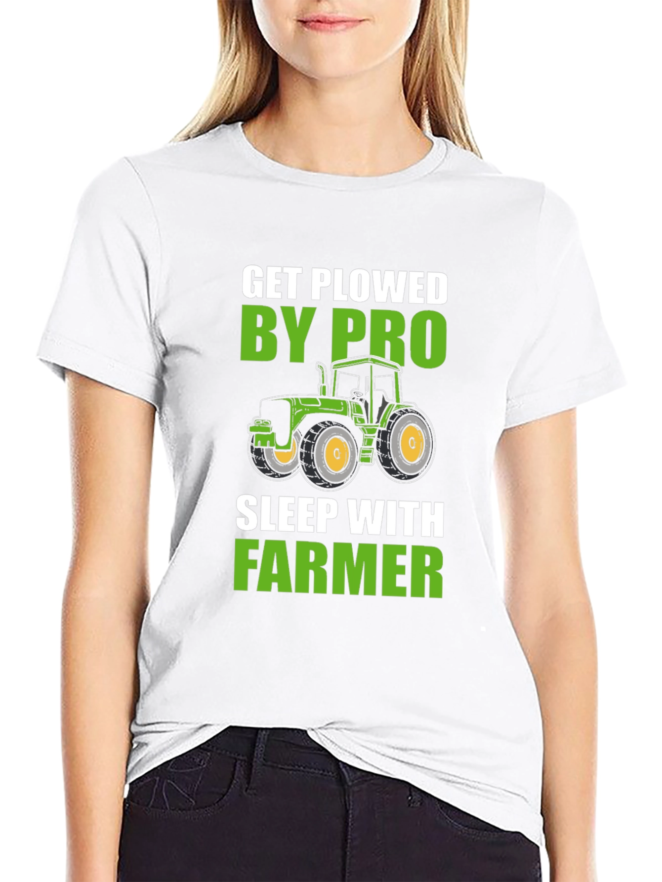 Get Plowed By Pro Farmer Novelty T-Shirt