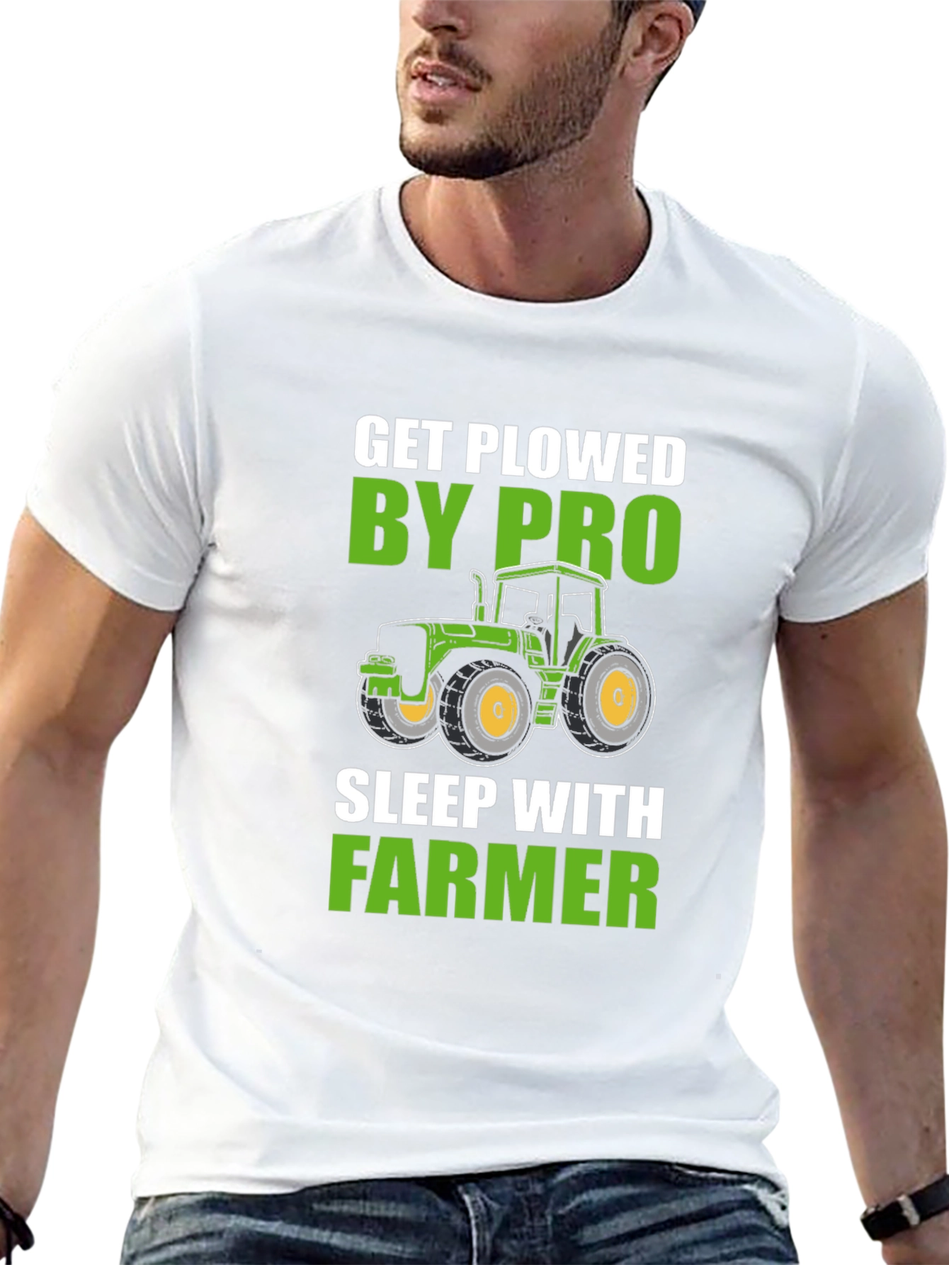 Get Plowed By Pro Farmer Novelty T-Shirt