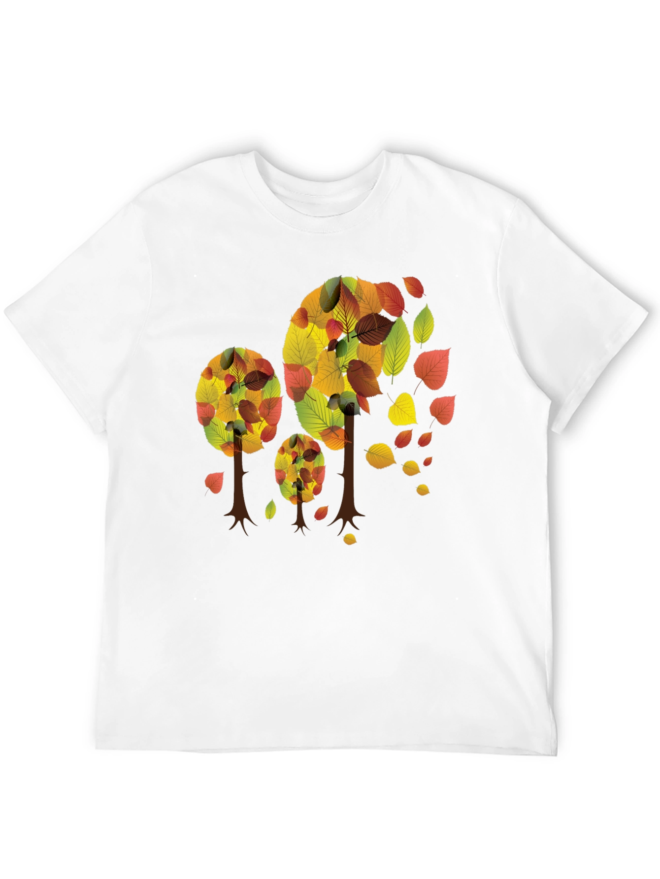 Autumn Trees Black T-Shirt