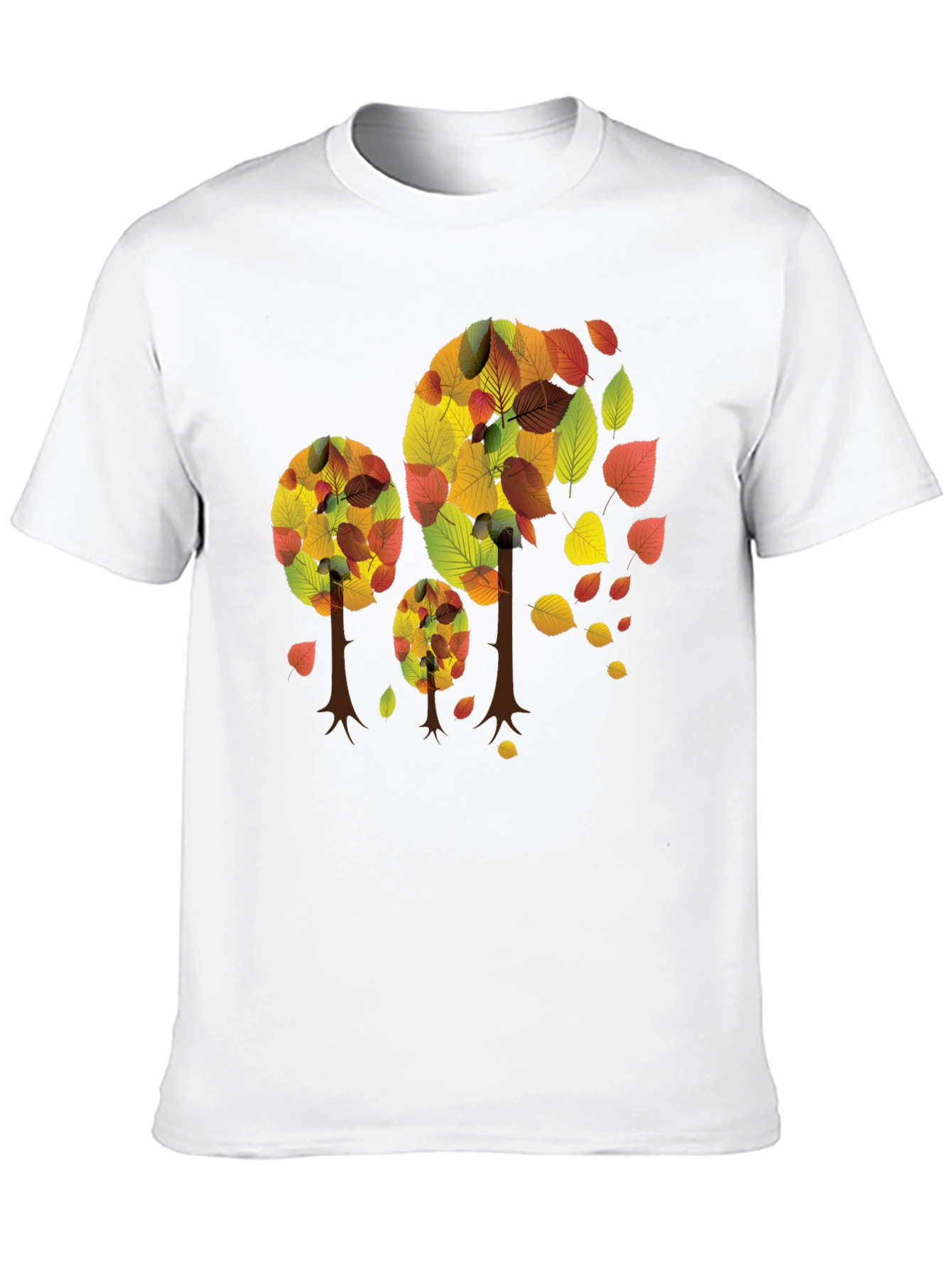 Autumn Trees Black T-Shirt