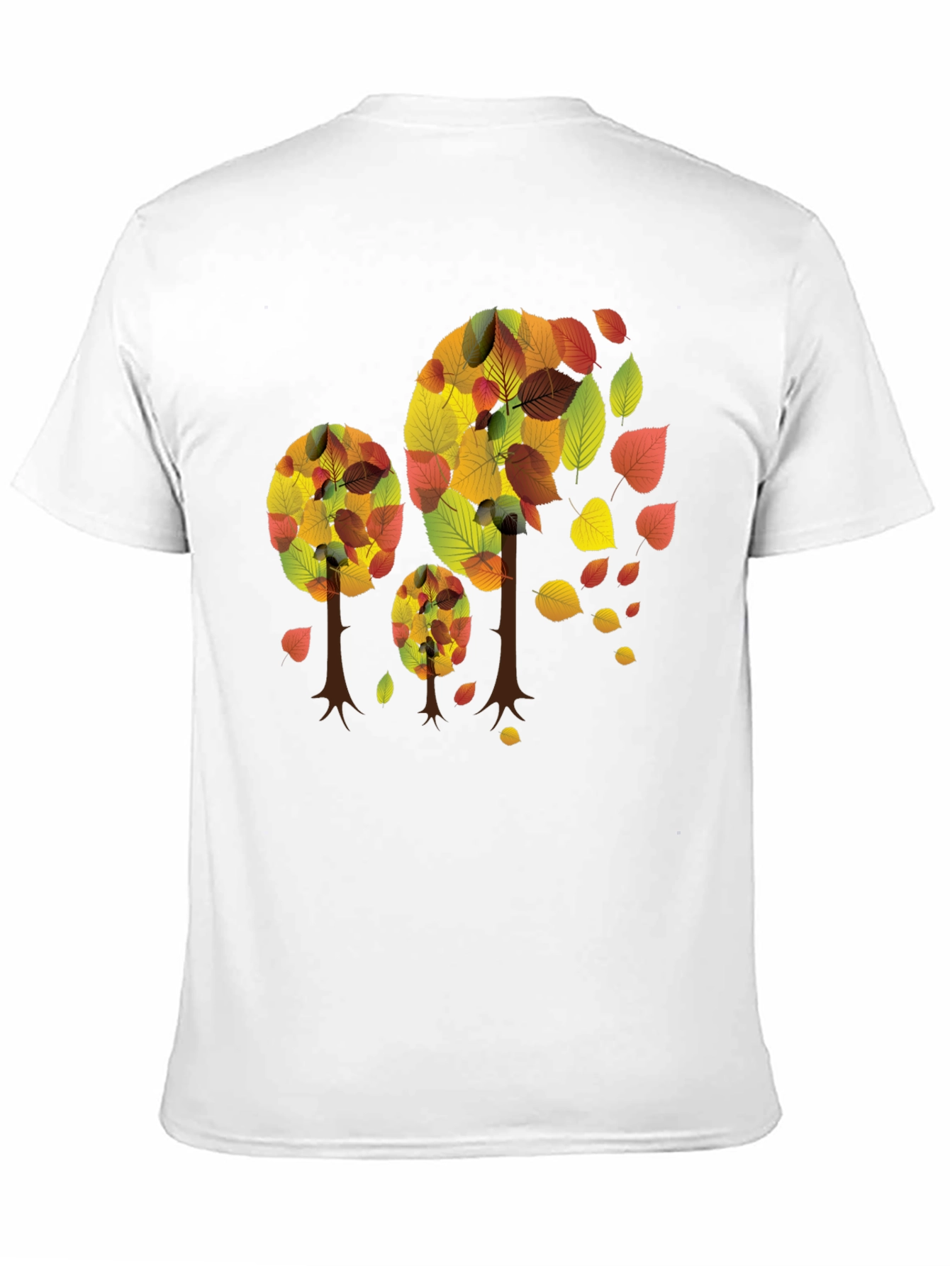 Autumn Trees Black T-Shirt