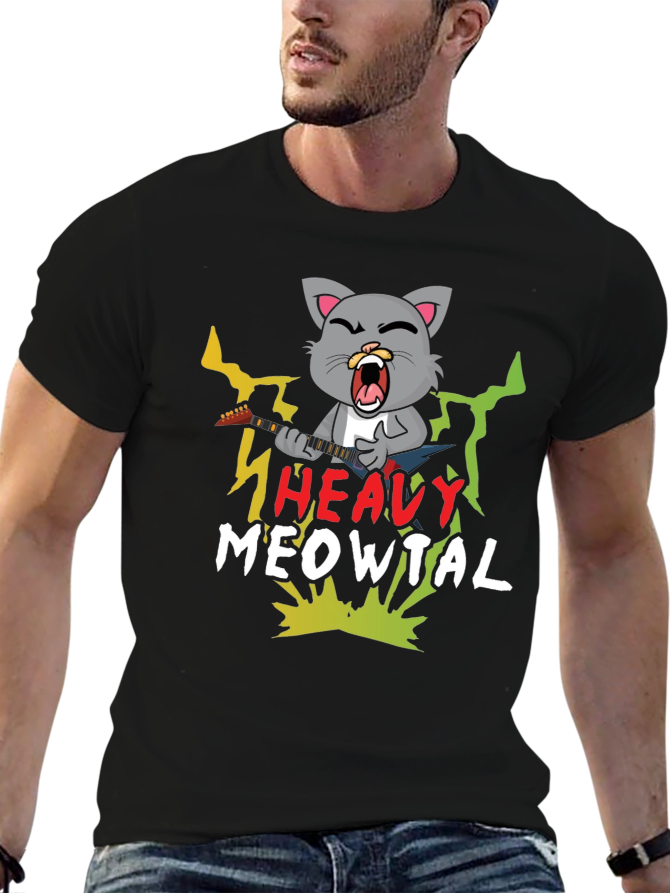 Heavy Meowtal T-Shirt