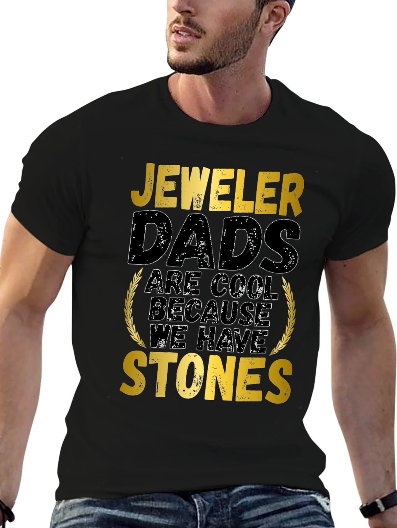 Jeweler Dad Graphic Tee - Cool Dads Have Stones!