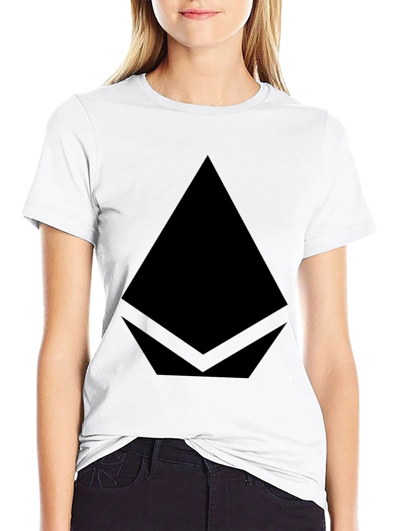 Ethereum Logo Black T-Shirt - Crypto Fashion